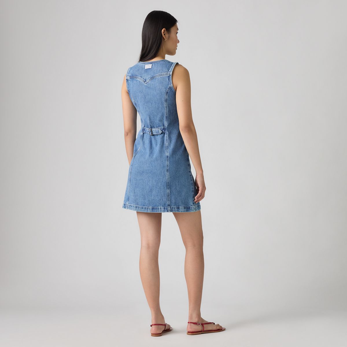 Vianna Vest Mini Dress — Special Showing - Medium Wash