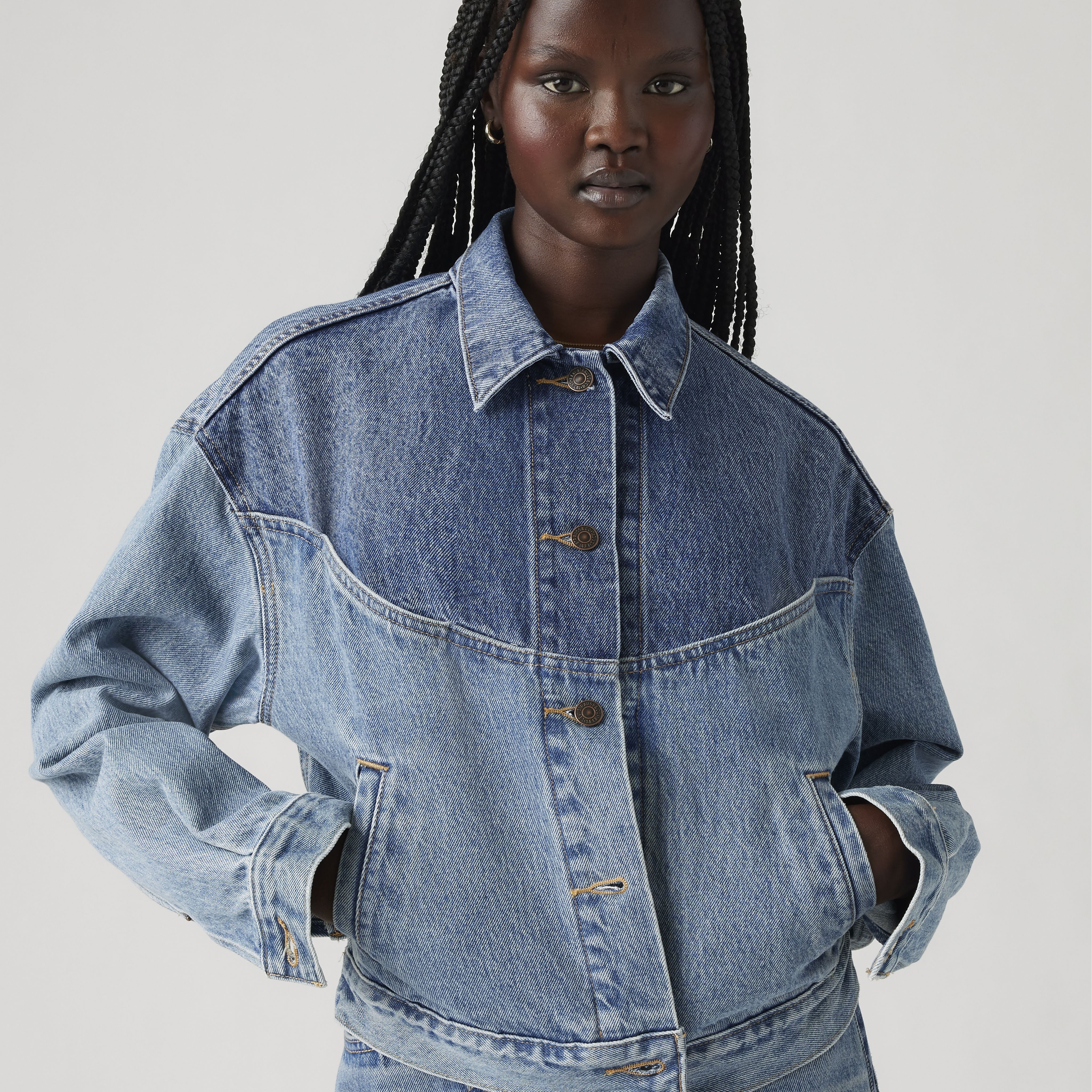 Shrunken '90s Western Trucker Jacket 1
