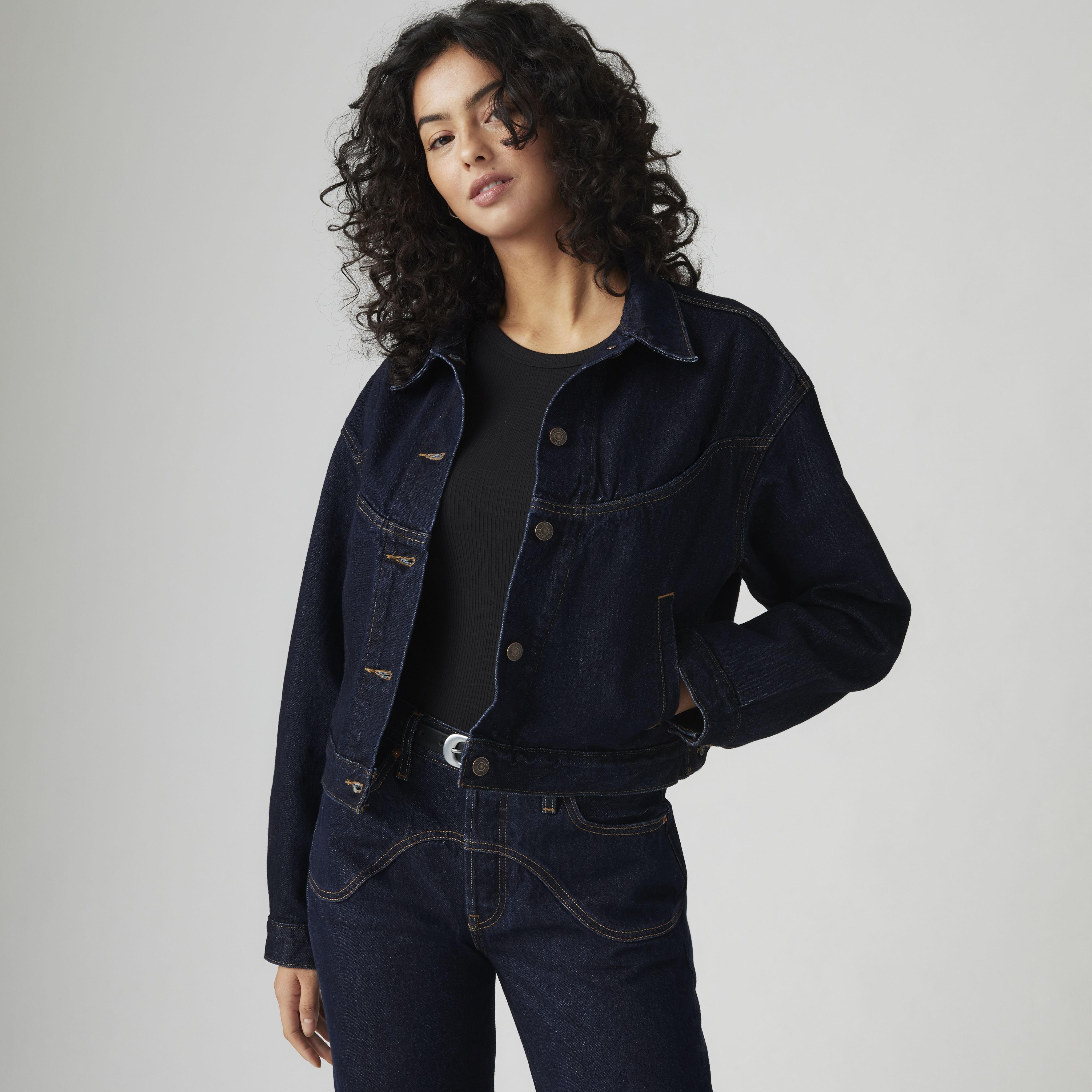 Shrunken '90s Western Trucker Jacket 1