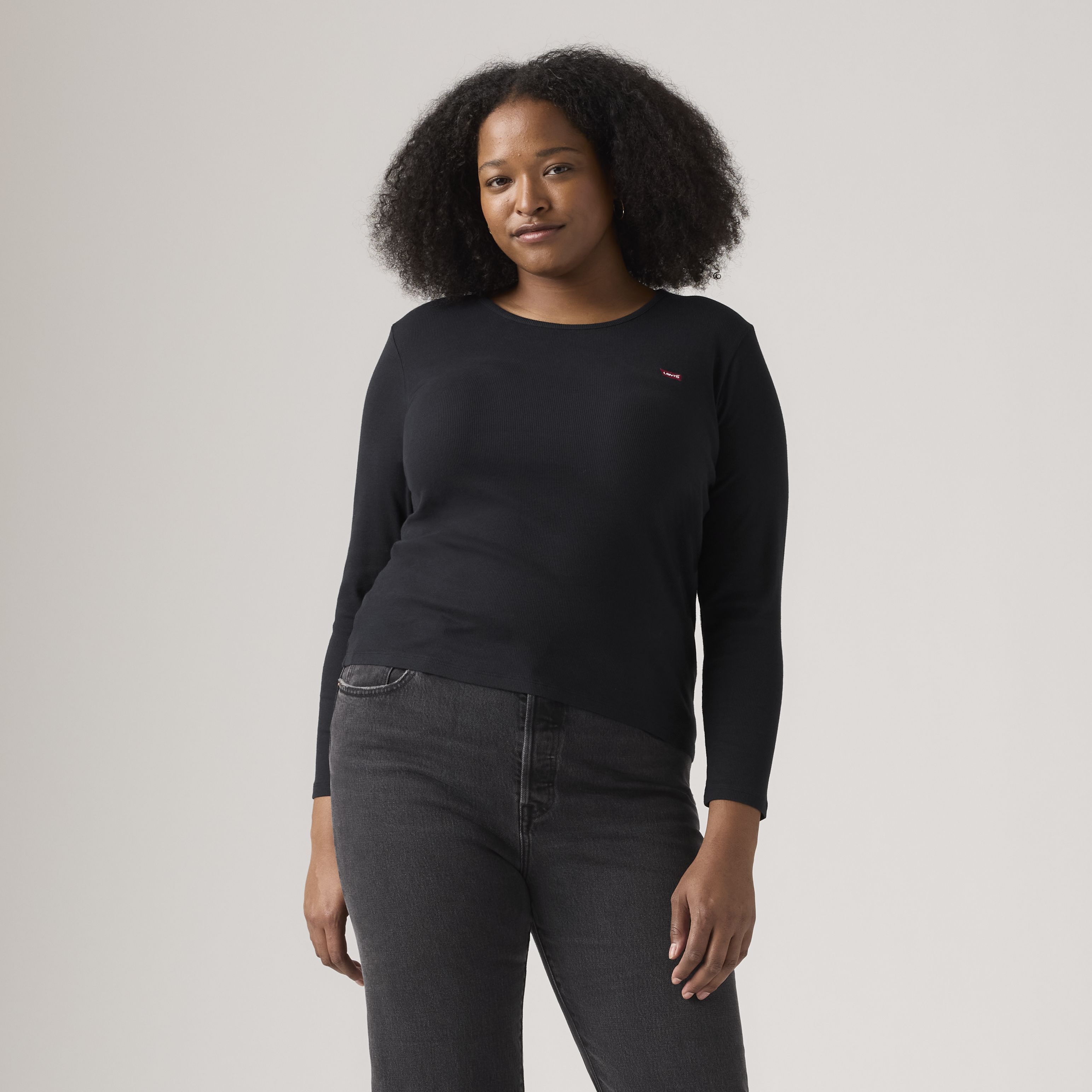 Levi's® Women's Hayes Long Sleeve Tee  (Plus Size) 2