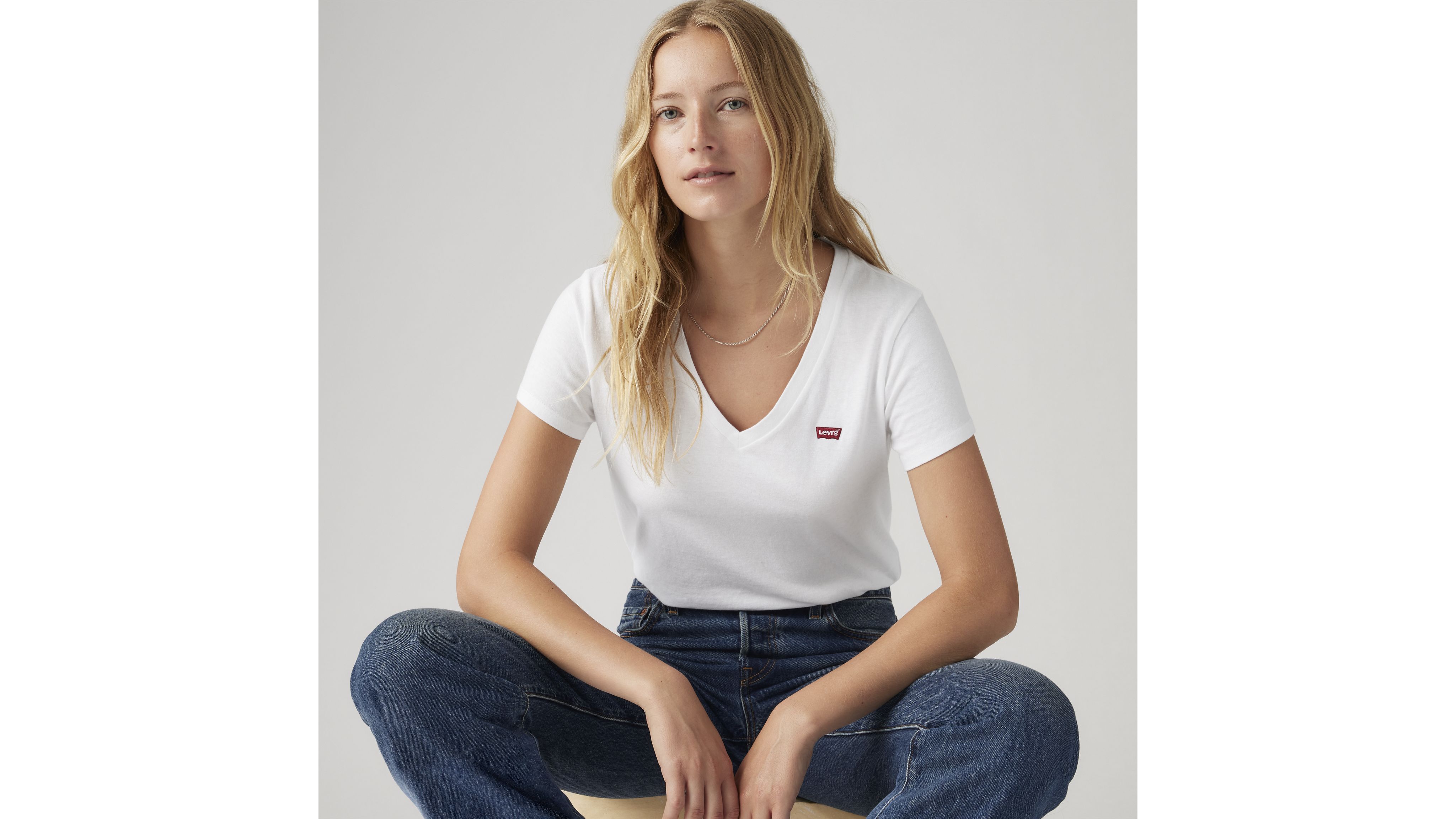 Perfect Slub V-Neck Tee 1