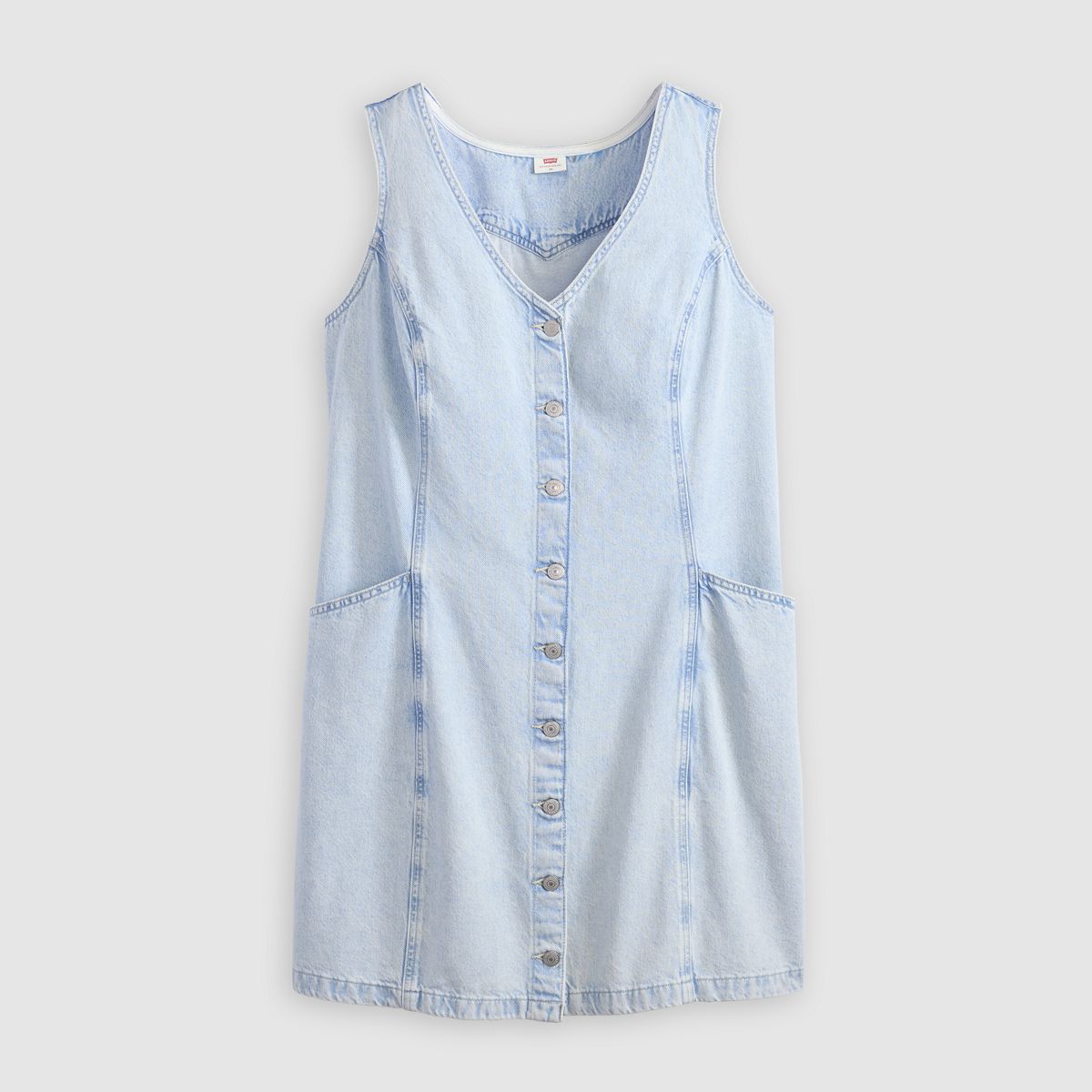 Vianna Vest Dress (Plus Size) — Never Going To Change - Light Wash