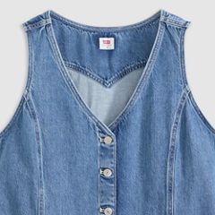 Vianna Vest Mini Dress (Plus Size) — Special Showing - Medium Wash 6
