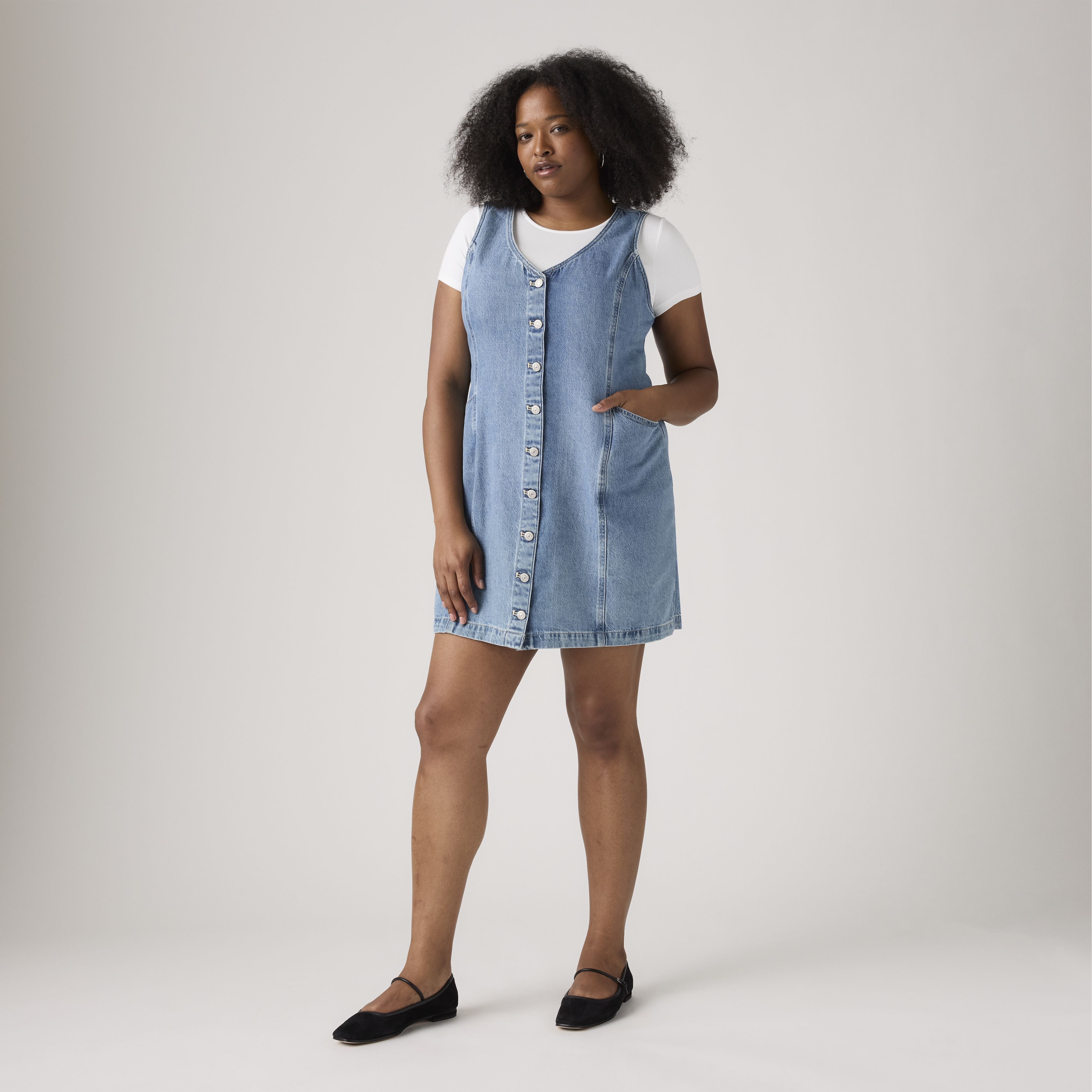 Vianna Vest Dress (Plus Size) 1