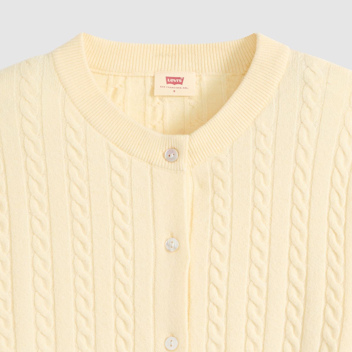 Supersoft Crewneck Cardigan — Rutabaga - Yellow