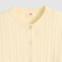 Supersoft Crewneck Cardigan — Rutabaga - Yellow 7