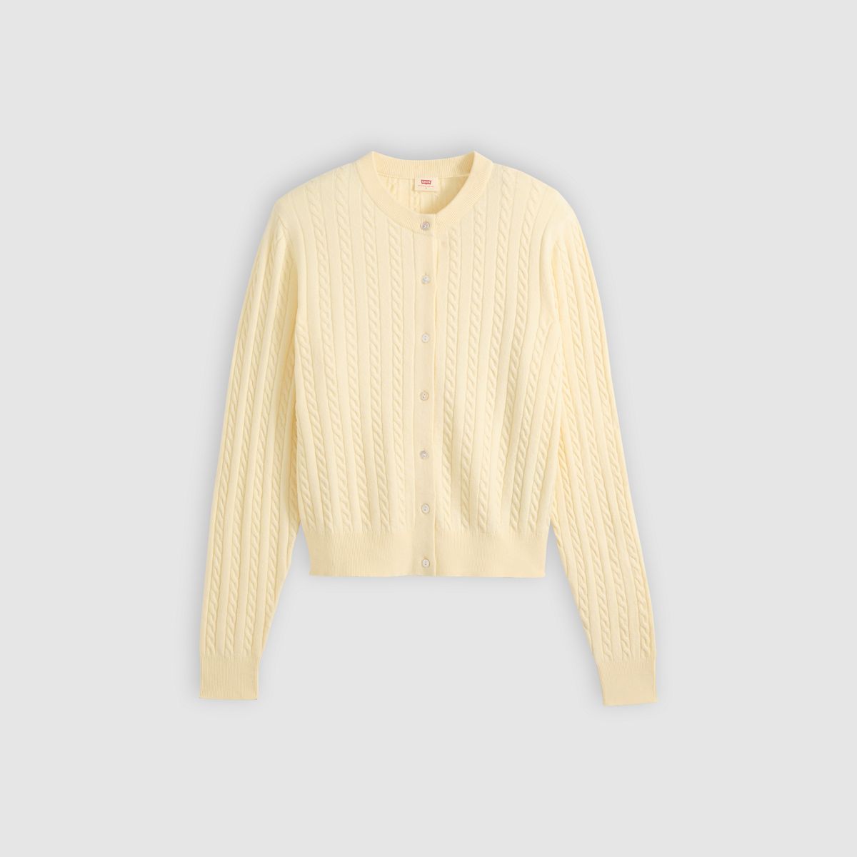 Supersoft Crewneck Cardigan — Rutabaga - Yellow