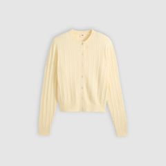 Supersoft Crewneck Cardigan — Rutabaga - Yellow 6