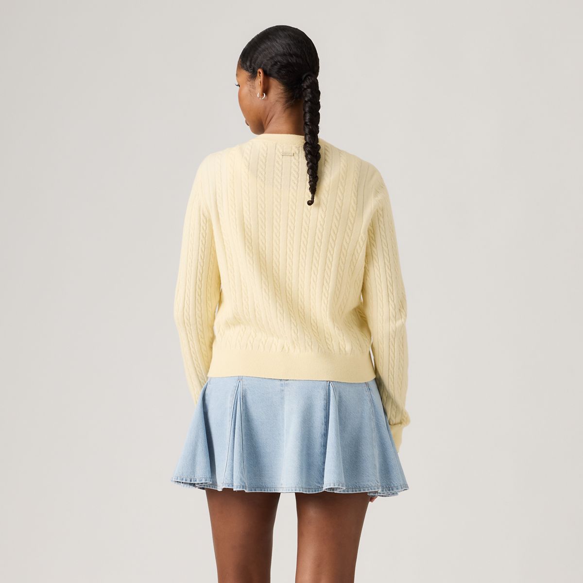 Supersoft Crewneck Cardigan — Rutabaga - Yellow