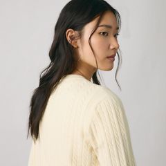 Supersoft Crewneck Cardigan — Rutabaga - Yellow 2