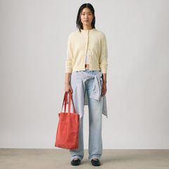 Supersoft Crewneck Cardigan — Rutabaga - Yellow 1