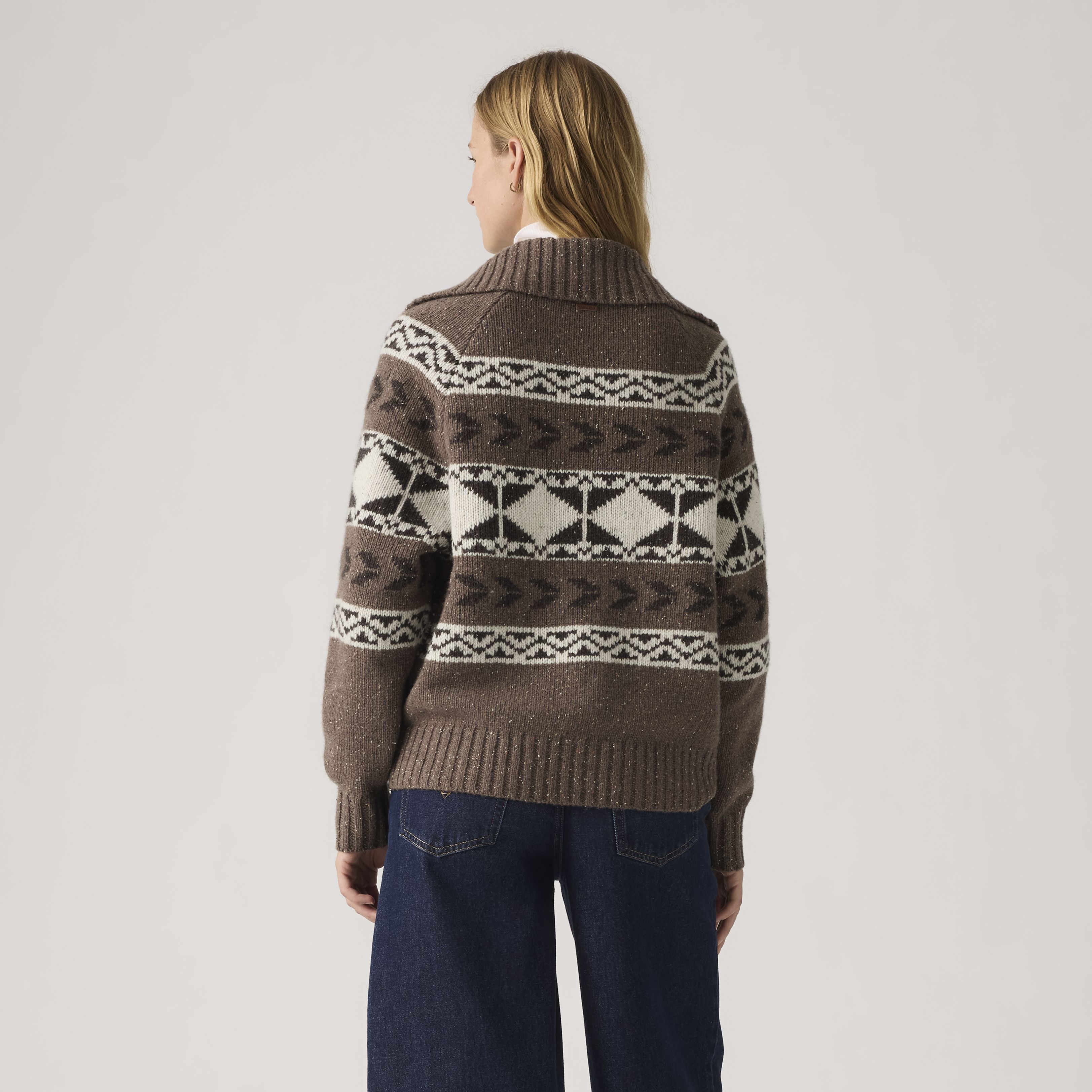 Waverly Pullover mit Fairisle-Muster und Reißverschluss 3