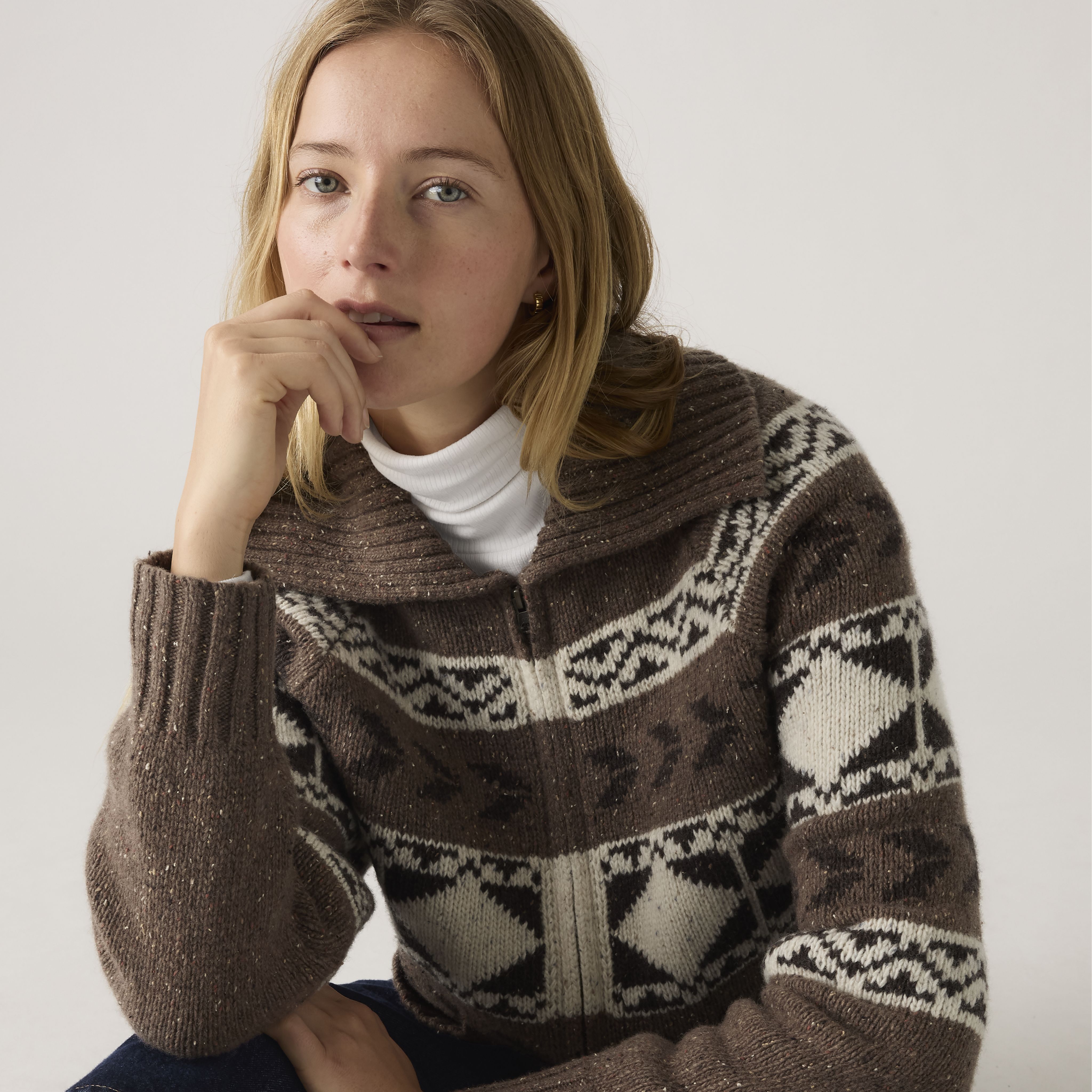 Waverly Fairisle Zip Sweater 15