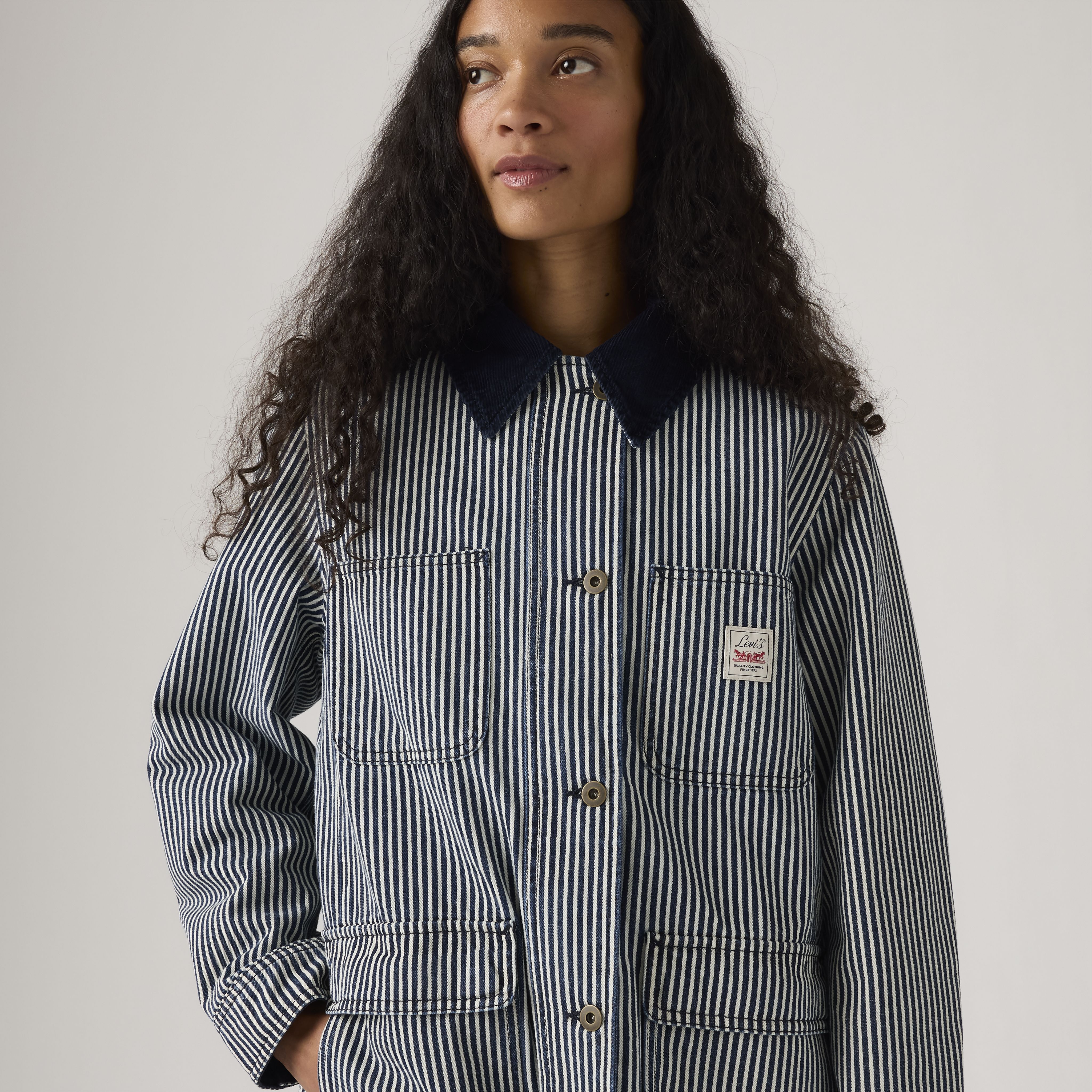 Bree Barn gestreepte jas 2