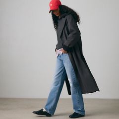 Bree Barn Trench Coat — Black Plume - Grey 1