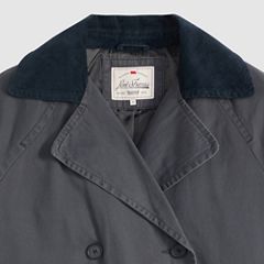 Bree Barn Trench Coat — Black Plume - Grey 8