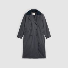 Bree Barn Trench Coat — Black Plume - Grey 7