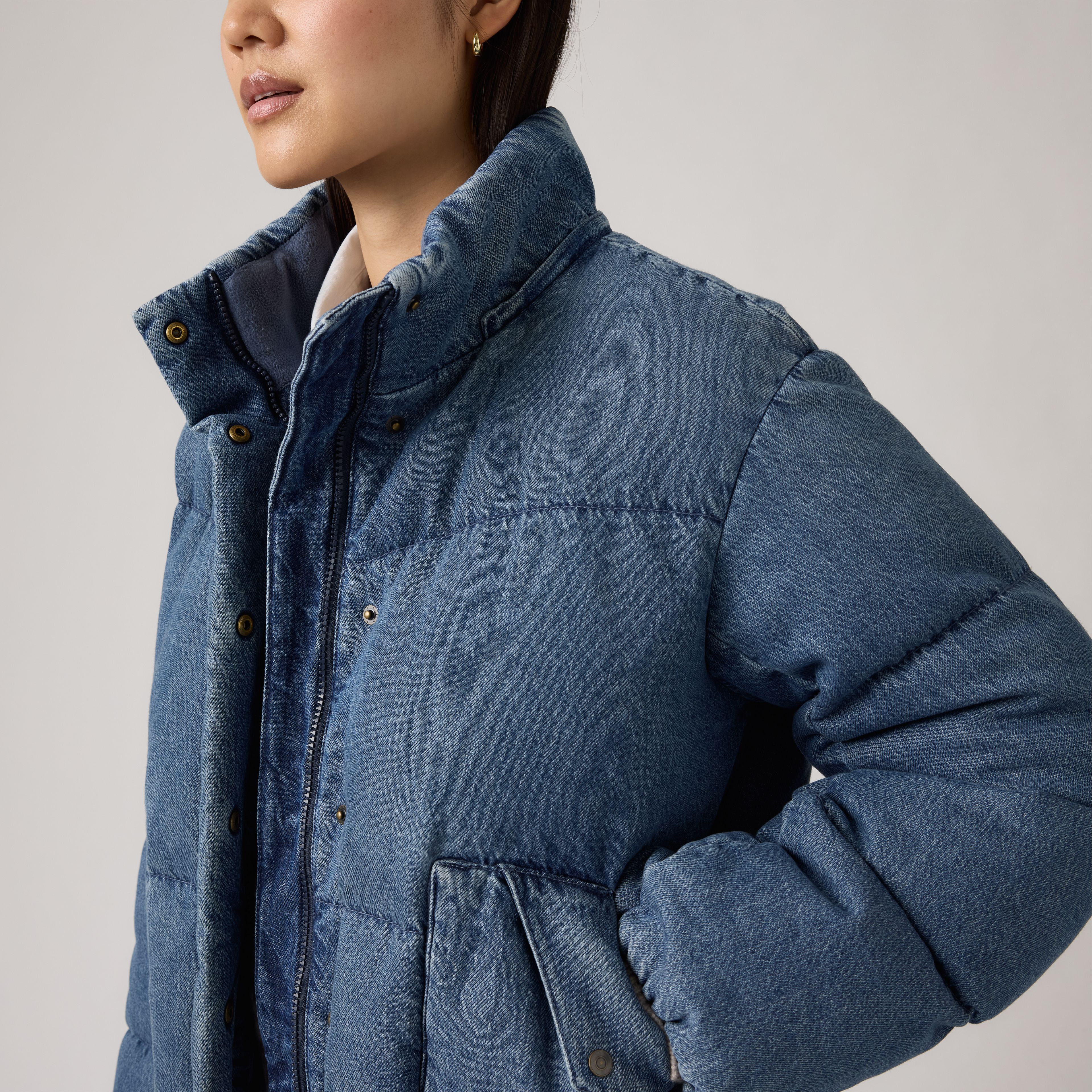 Western Bubble Shortie Puffer Jacket
