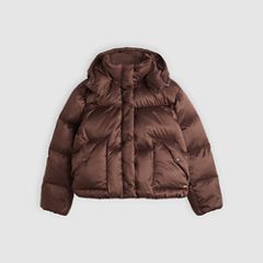 Western Bubble Shortie Puffer Jacket — Bracken - Brown 5
