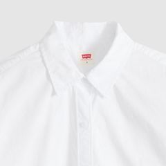 Harlie Cropped Button Down Shirt — Bright White - White 6