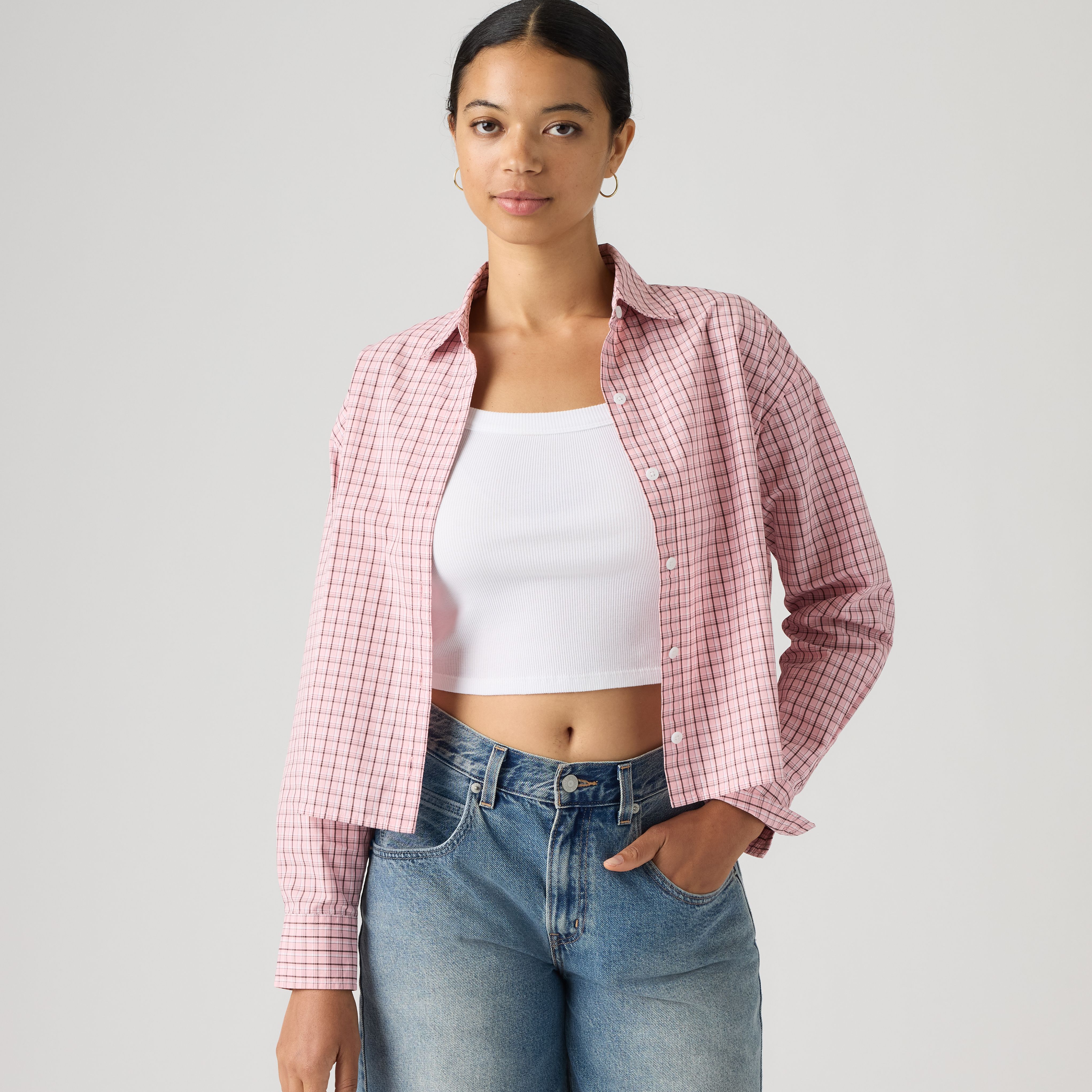 Cropped Harlie Shirt 1
