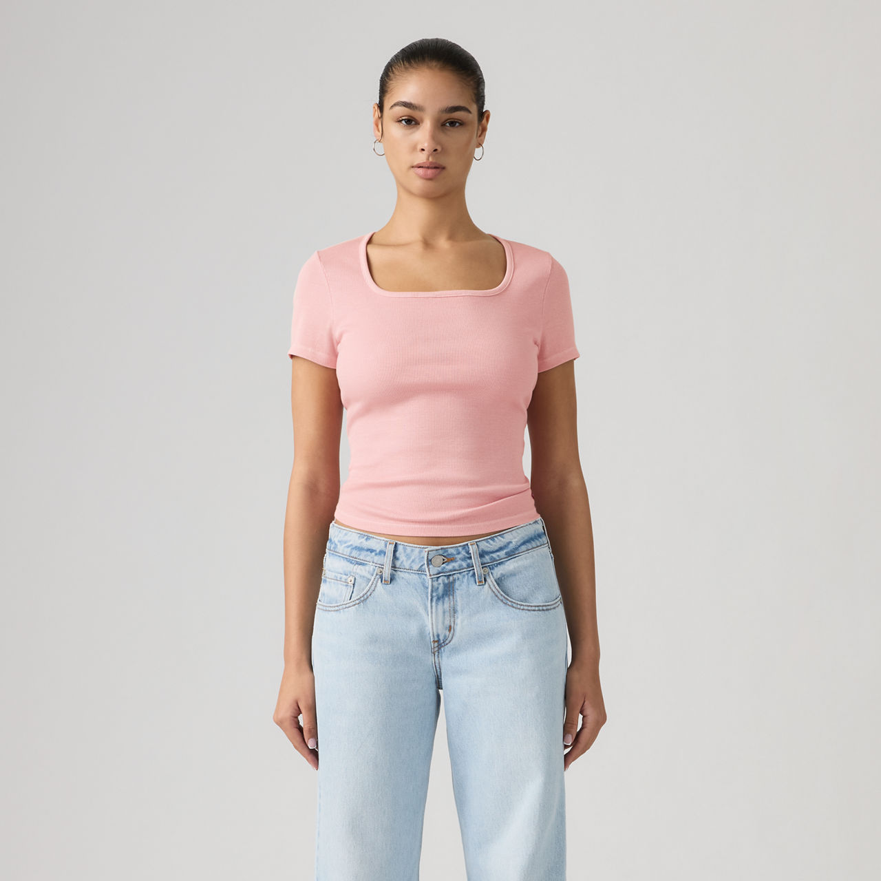 Essential Square Neck Tee 13