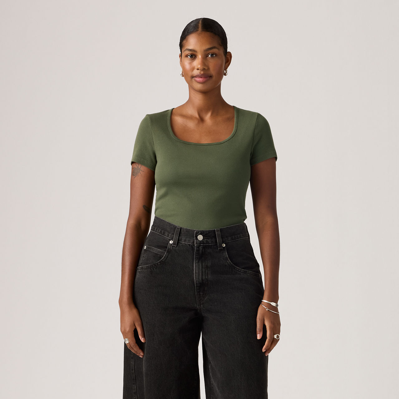 Essential Square Neck Tee 3