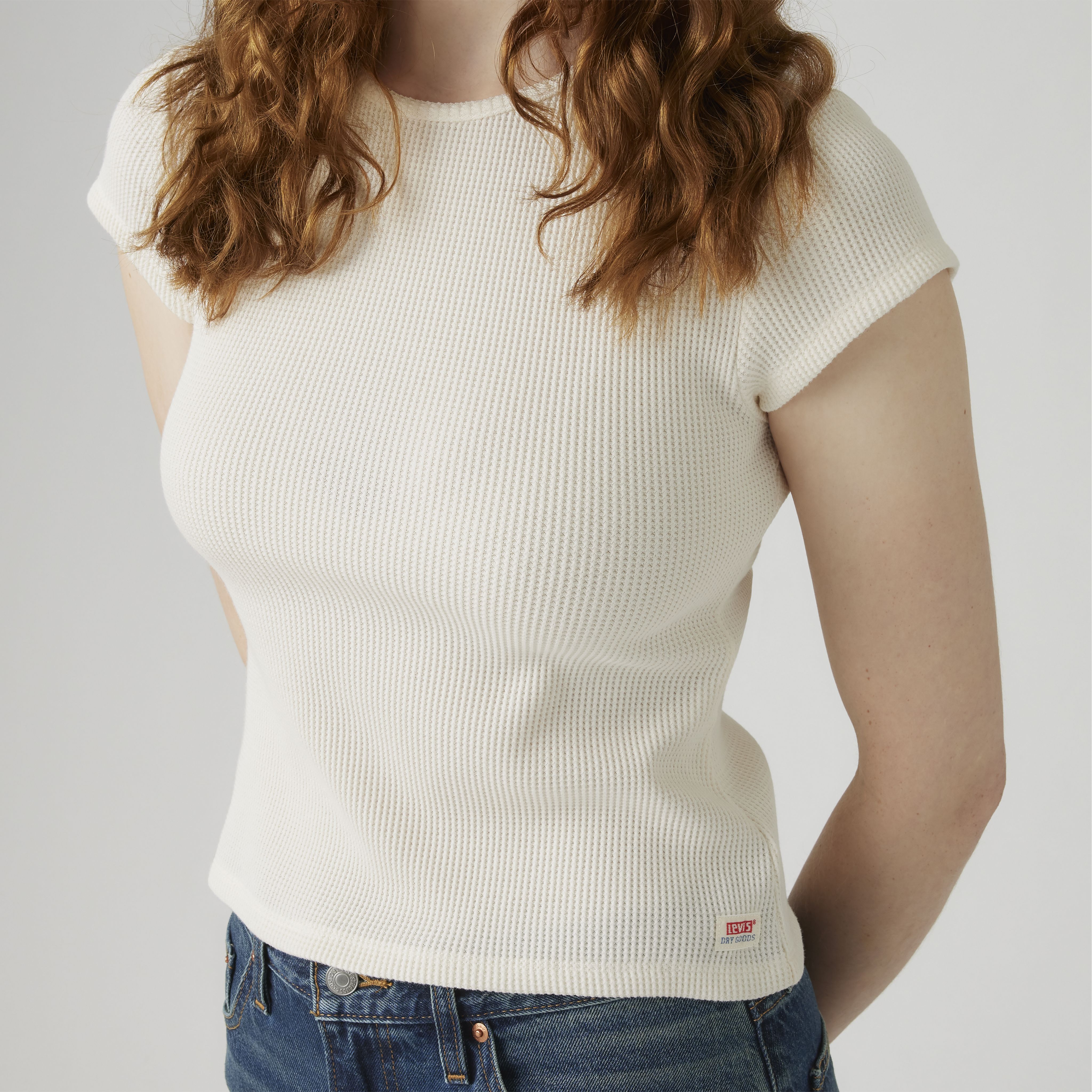 Dry Goods Waffle Cap-Sleeve Tee 4