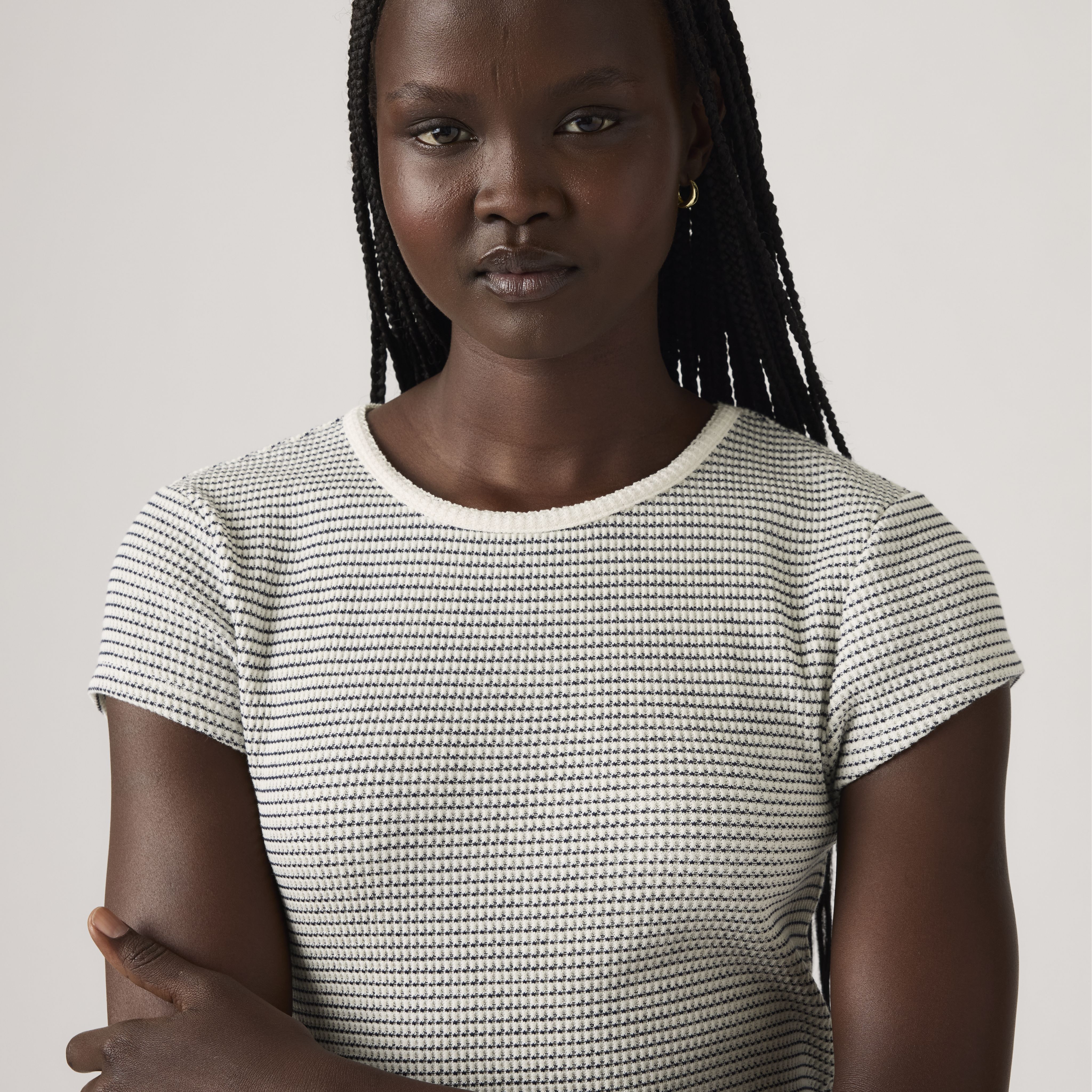 Dry Goods Waffle Cap-Sleeve Tee 4