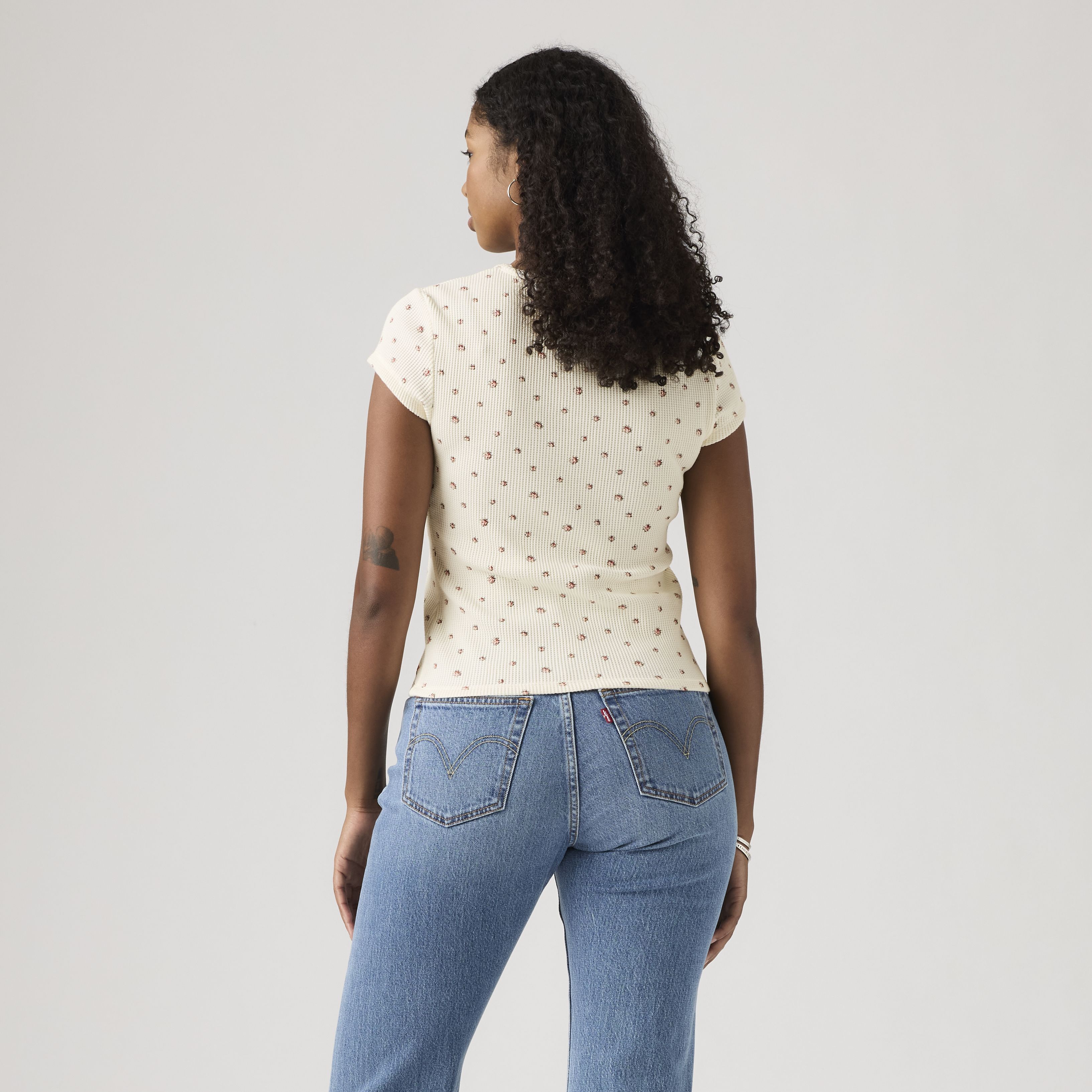 Dry Goods Waffle Cap-Sleeve Tee 4