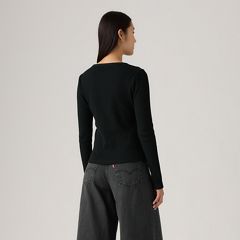Dry Goods Waffle Henley — Anthracite Night - Black 3