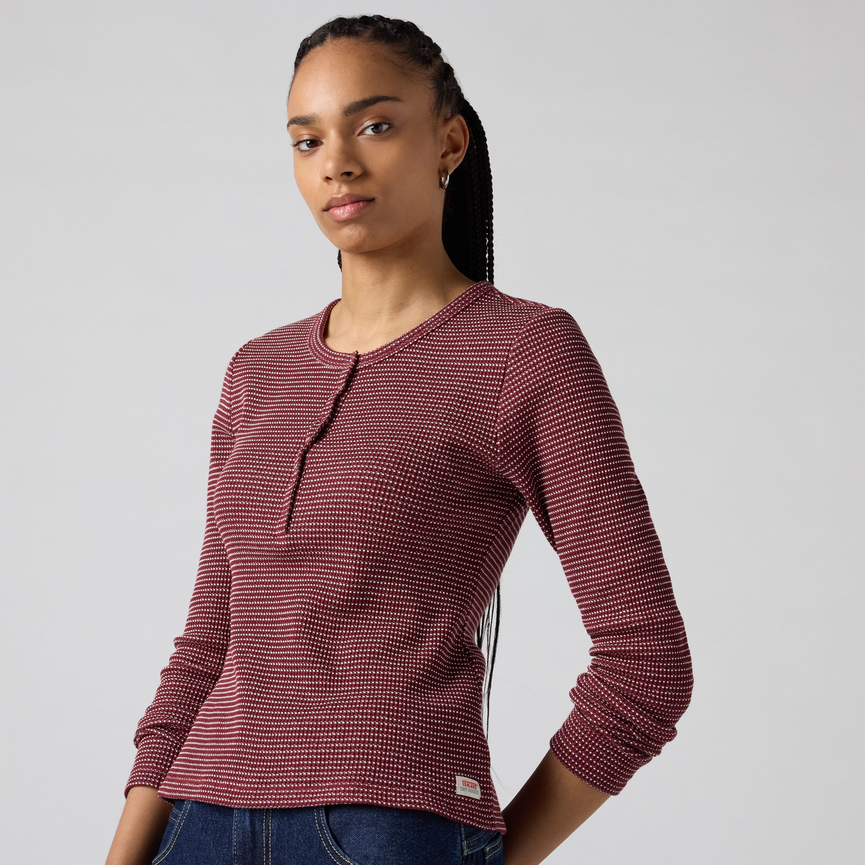 Dry Goods Waffle Henley 4