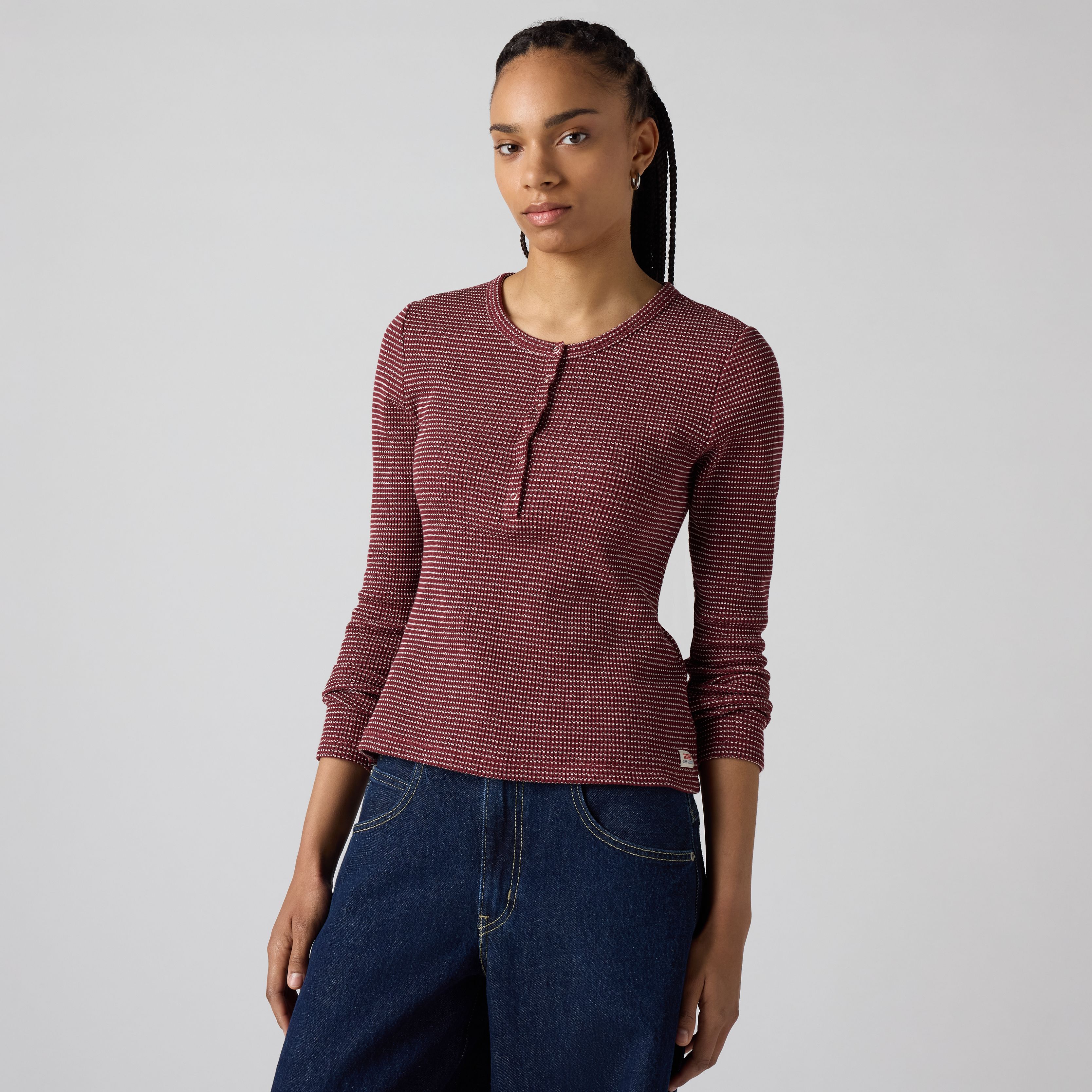 Dry Goods Waffle Henley 1