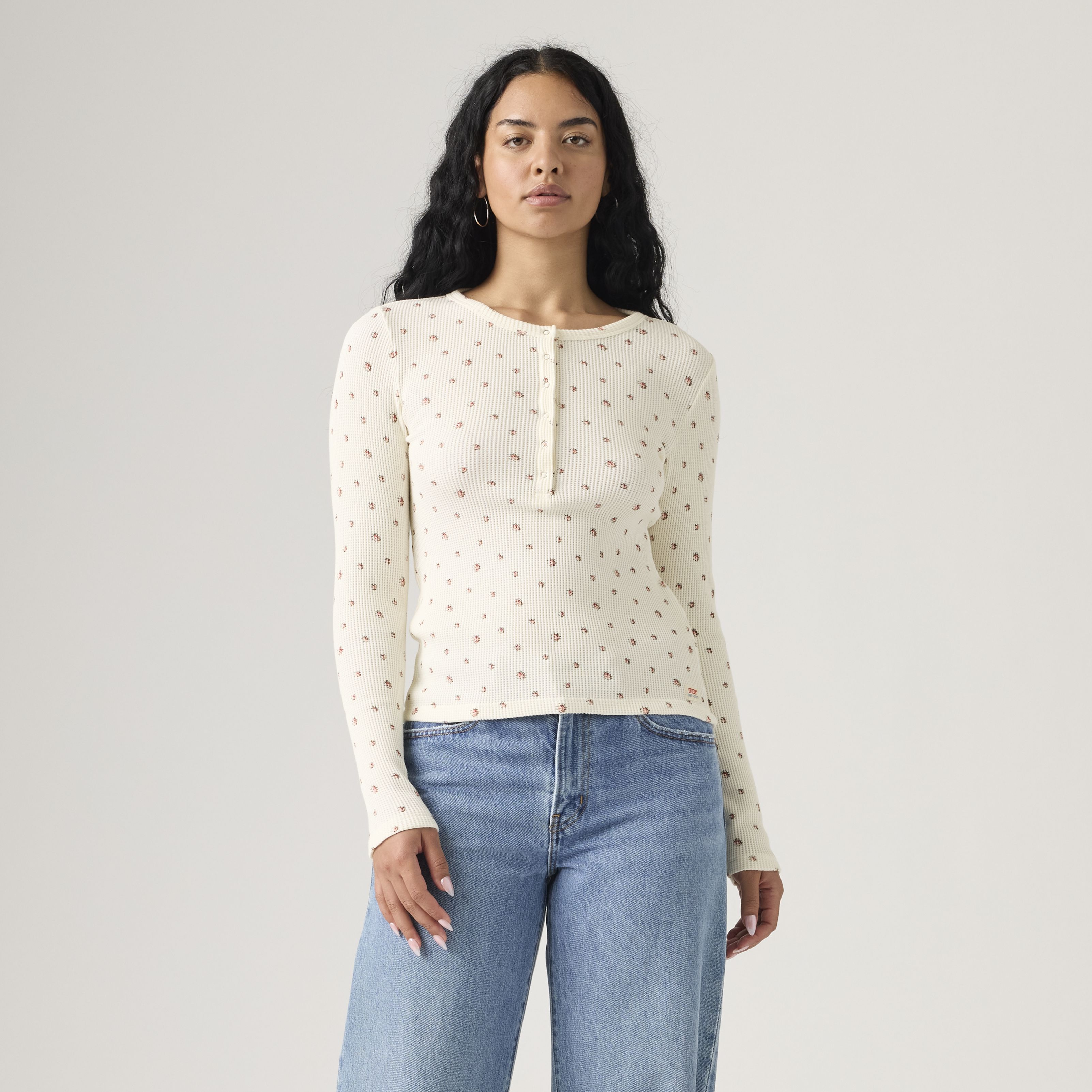 Dry Goods Women's Waffle Henley 7