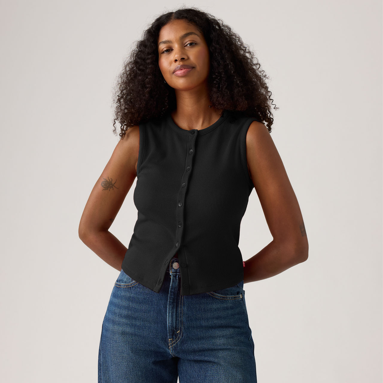 Levi's Rory Button-up Top In Black