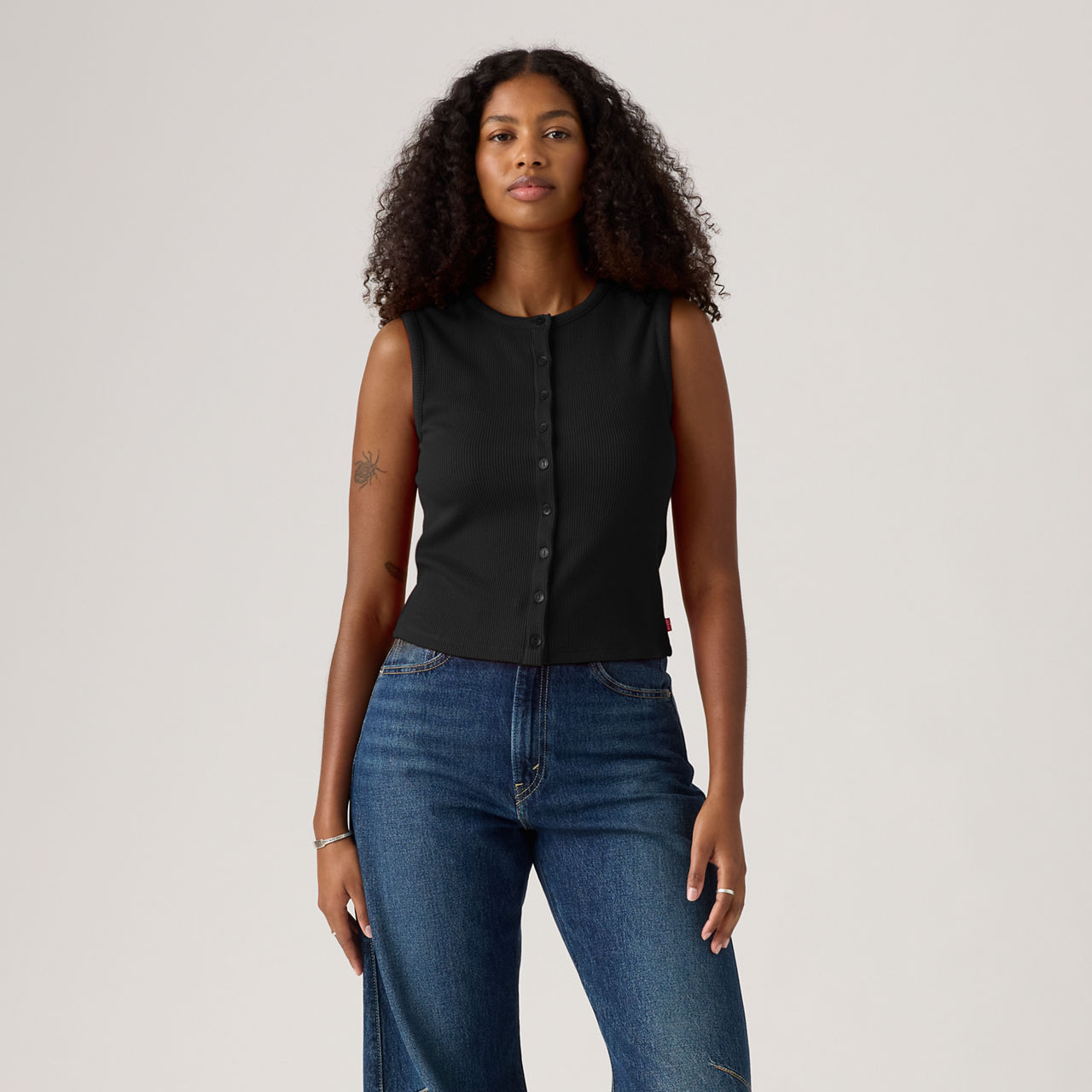 Levi's Rory Button-up Top In Black