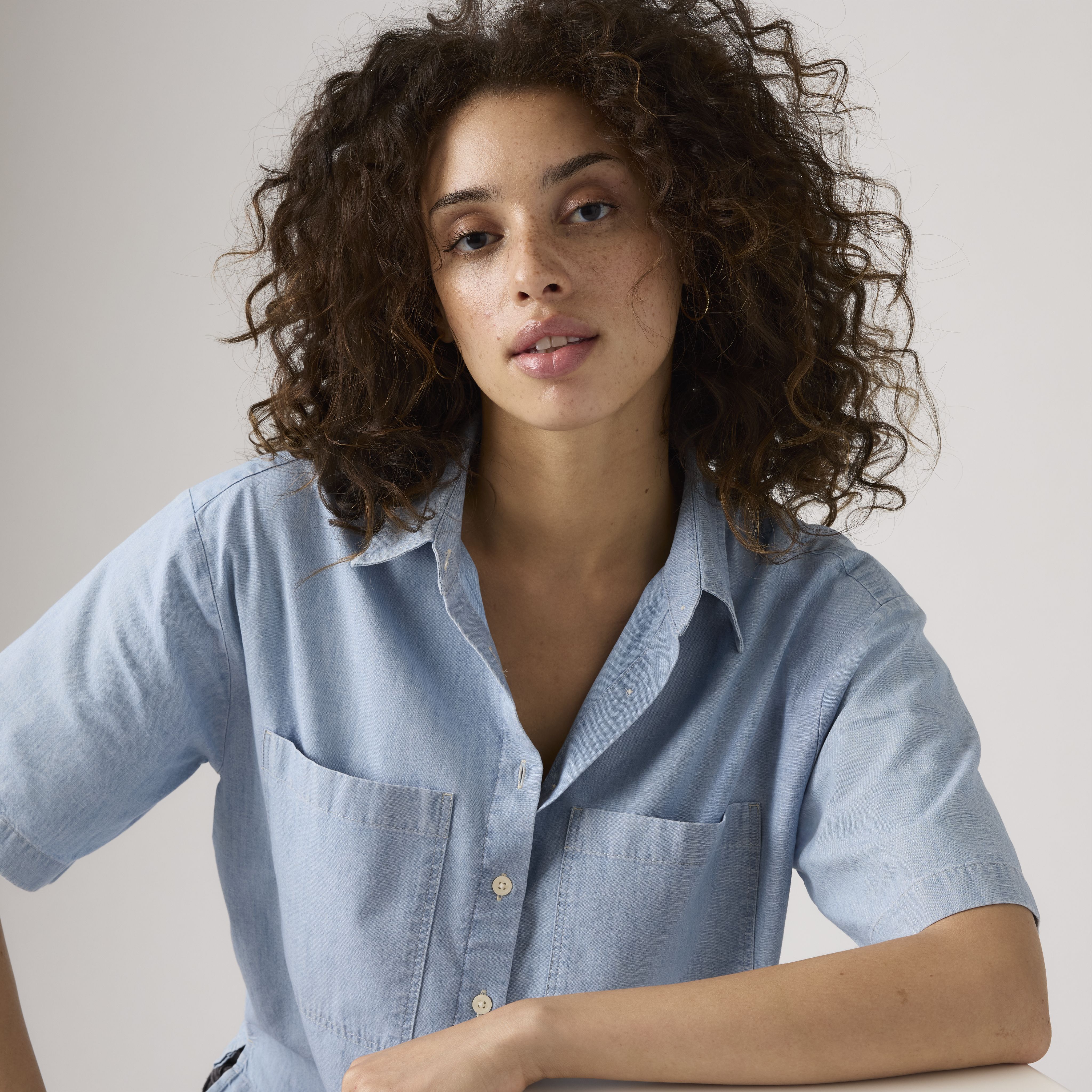 Harlie korte blouse met korte mouwen 2