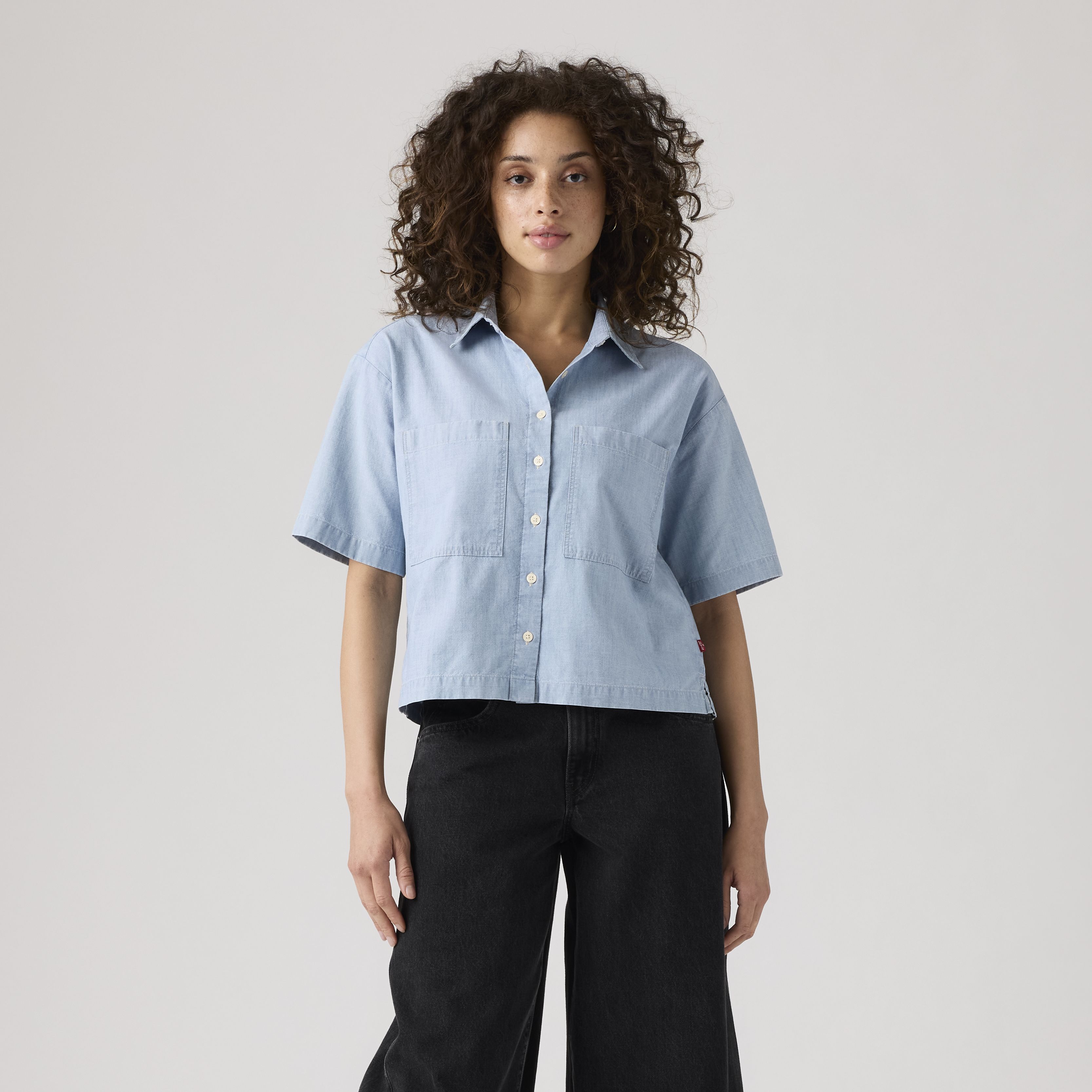 Harlie Short Sleeve Cropped Shirt 2