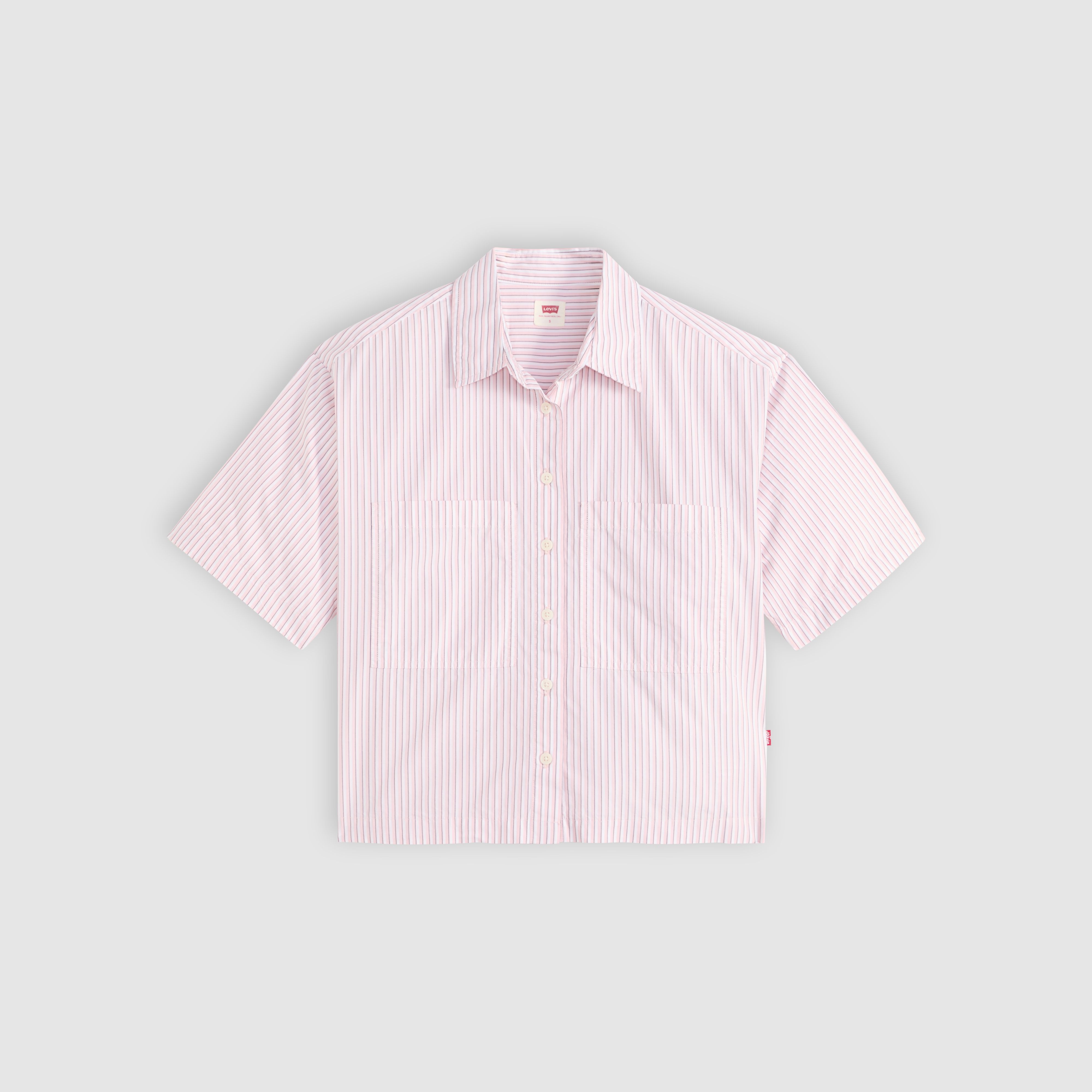 Harlie Short-Sleeve Cropped Shirt 1