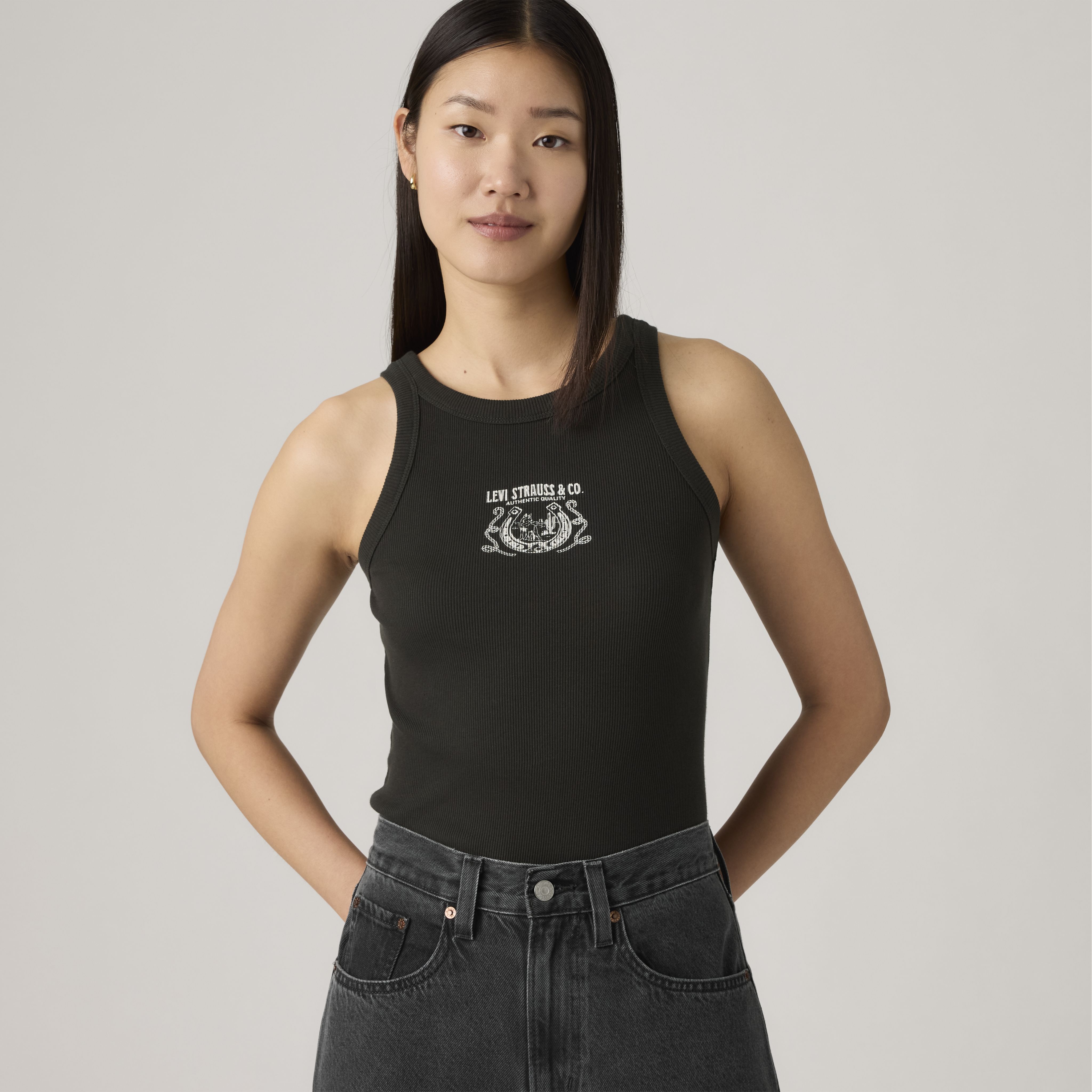 Graphic Essential Racer Tank Top 1