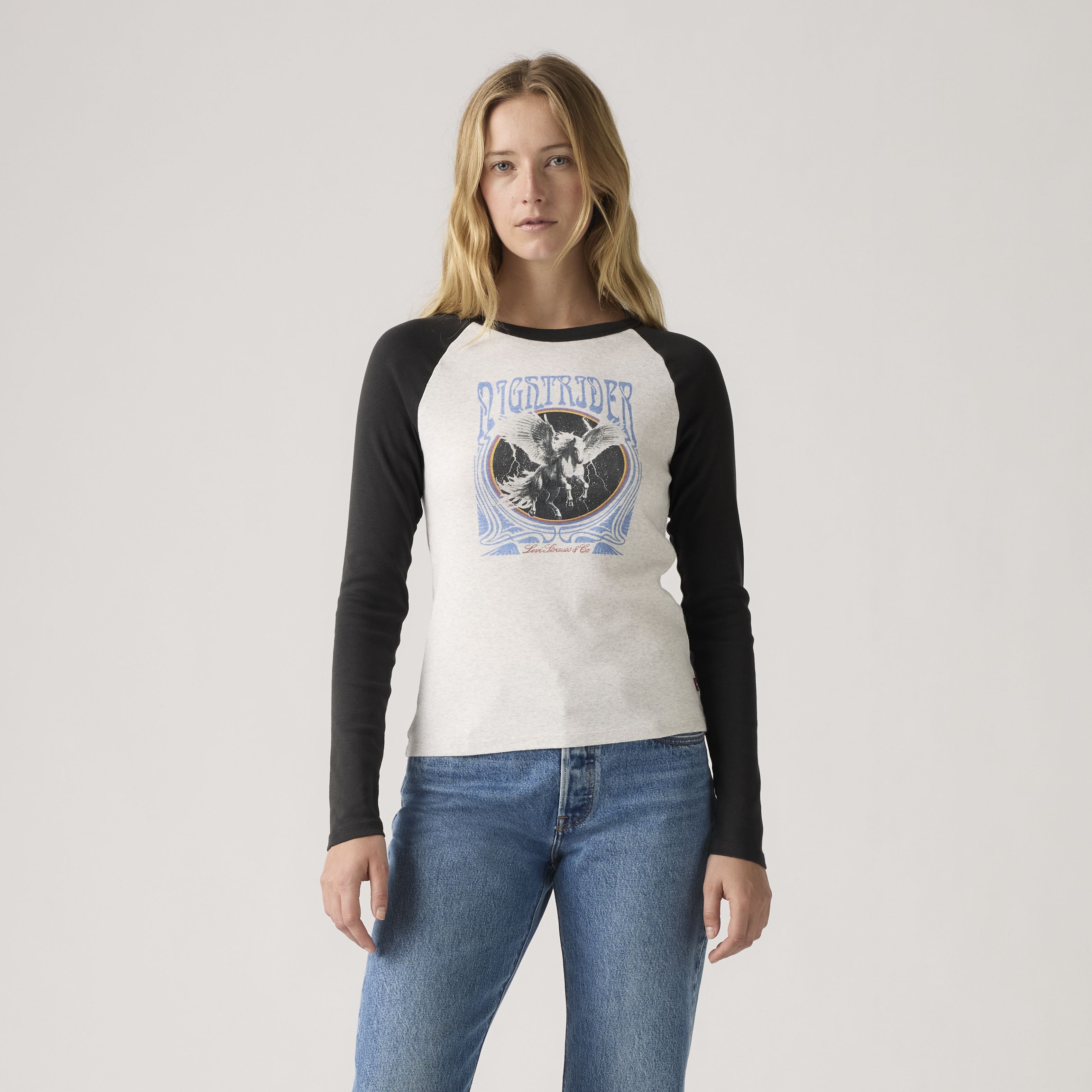 Graphic Logo Essential Raglan Long-Sleeve T-Shirt 3
