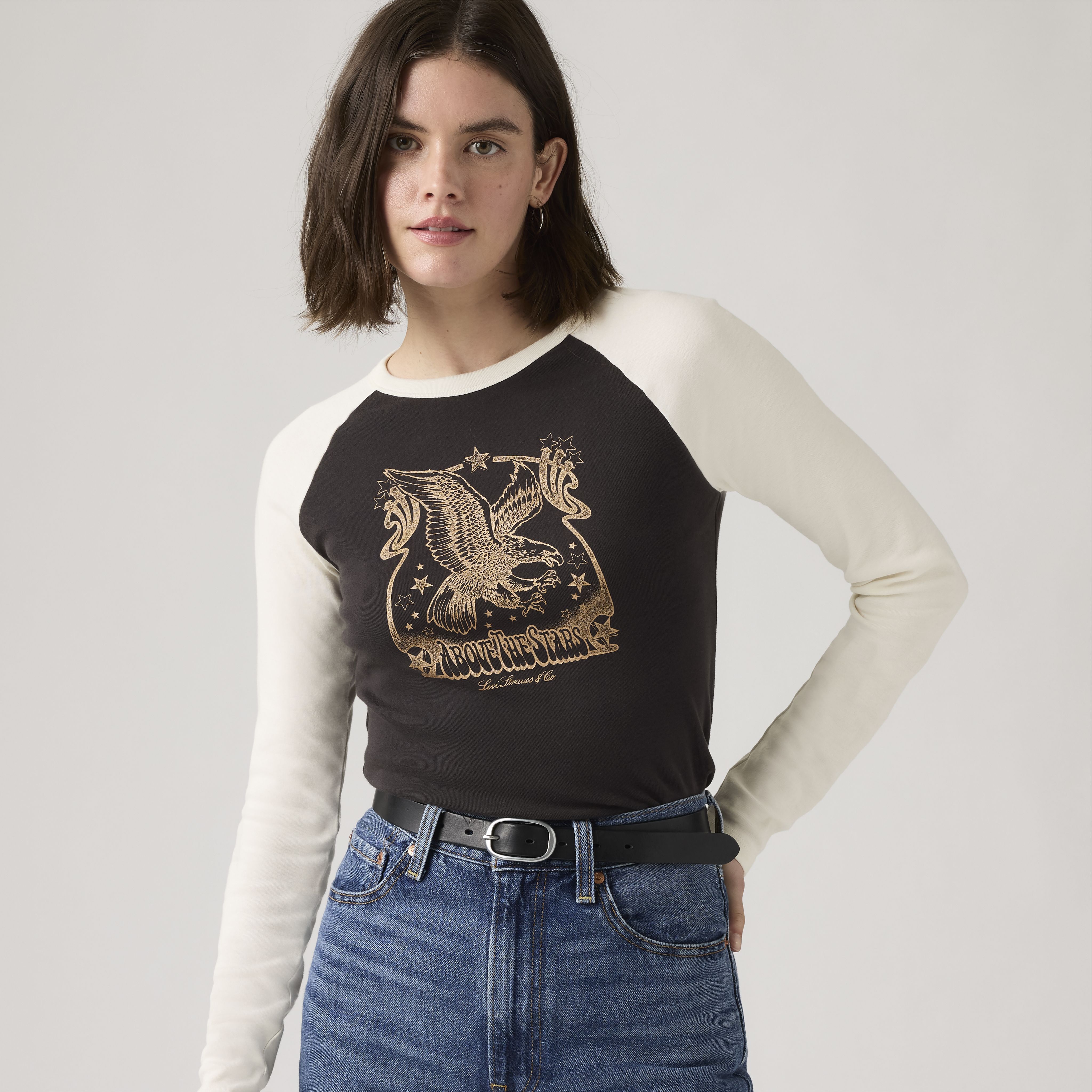 Graphic Logo Essential Raglan Long-Sleeve T-Shirt 1