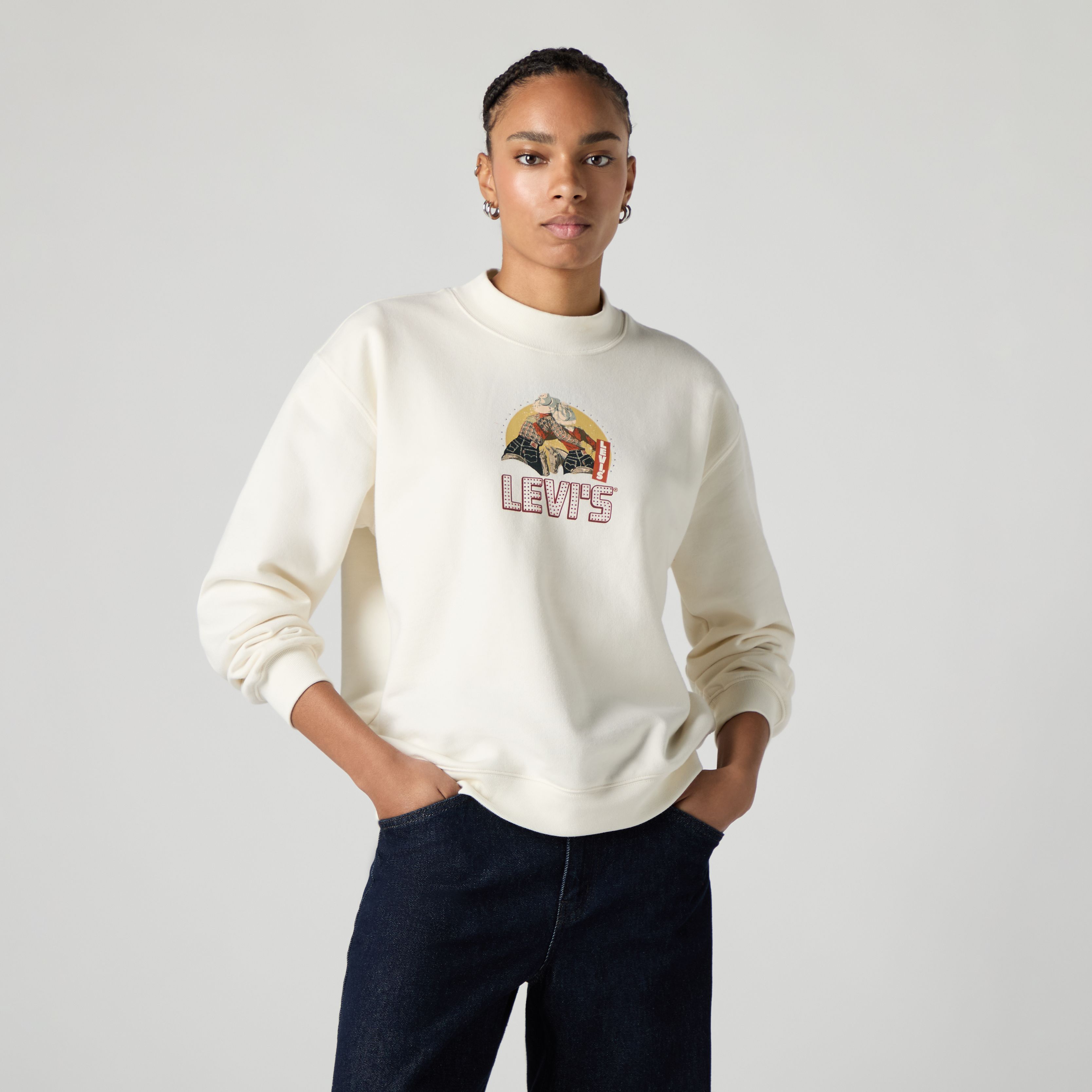 Graphic Collins Mockneck Sweatshirt 1