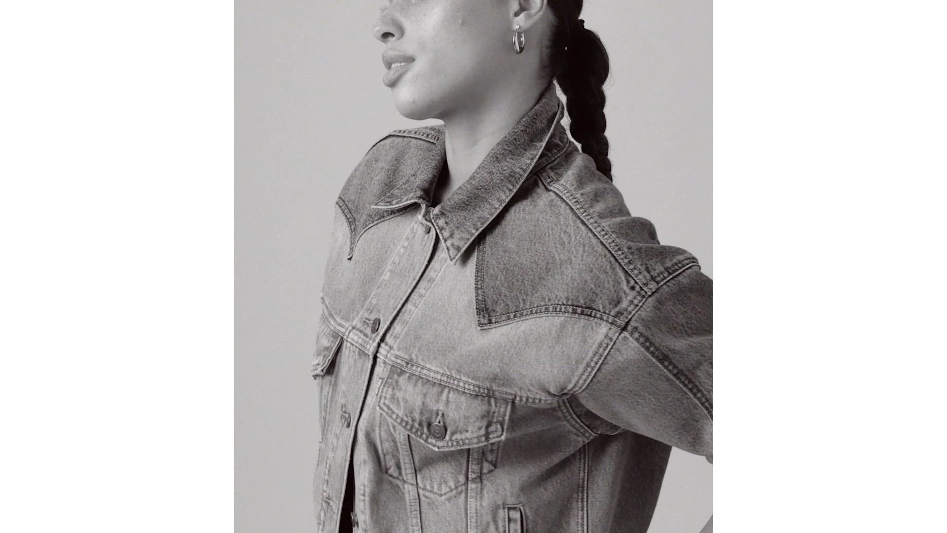 '90s Western Pieced Trucker Jacket 1