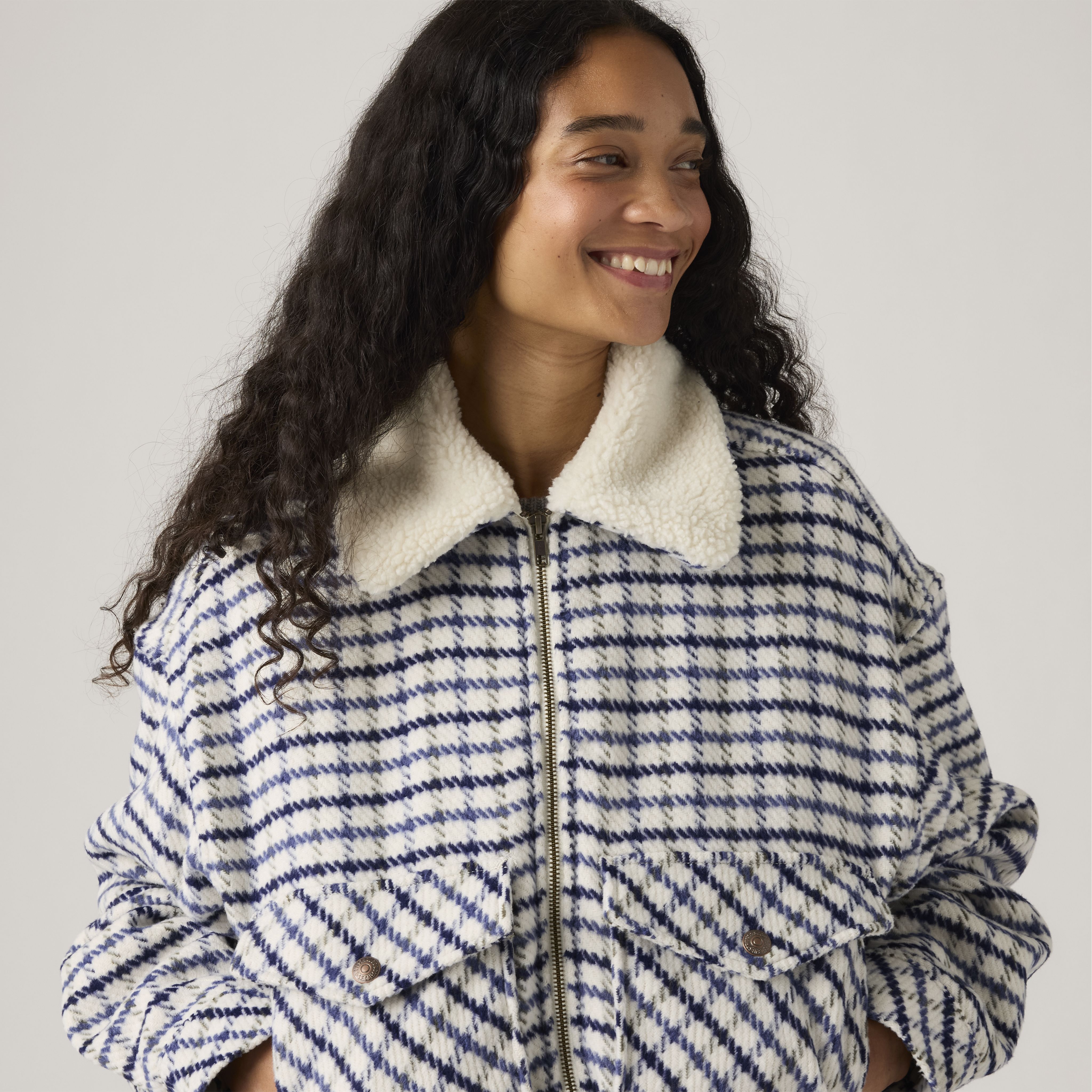 Shrunken '90s wollen Trucker Jacket 4