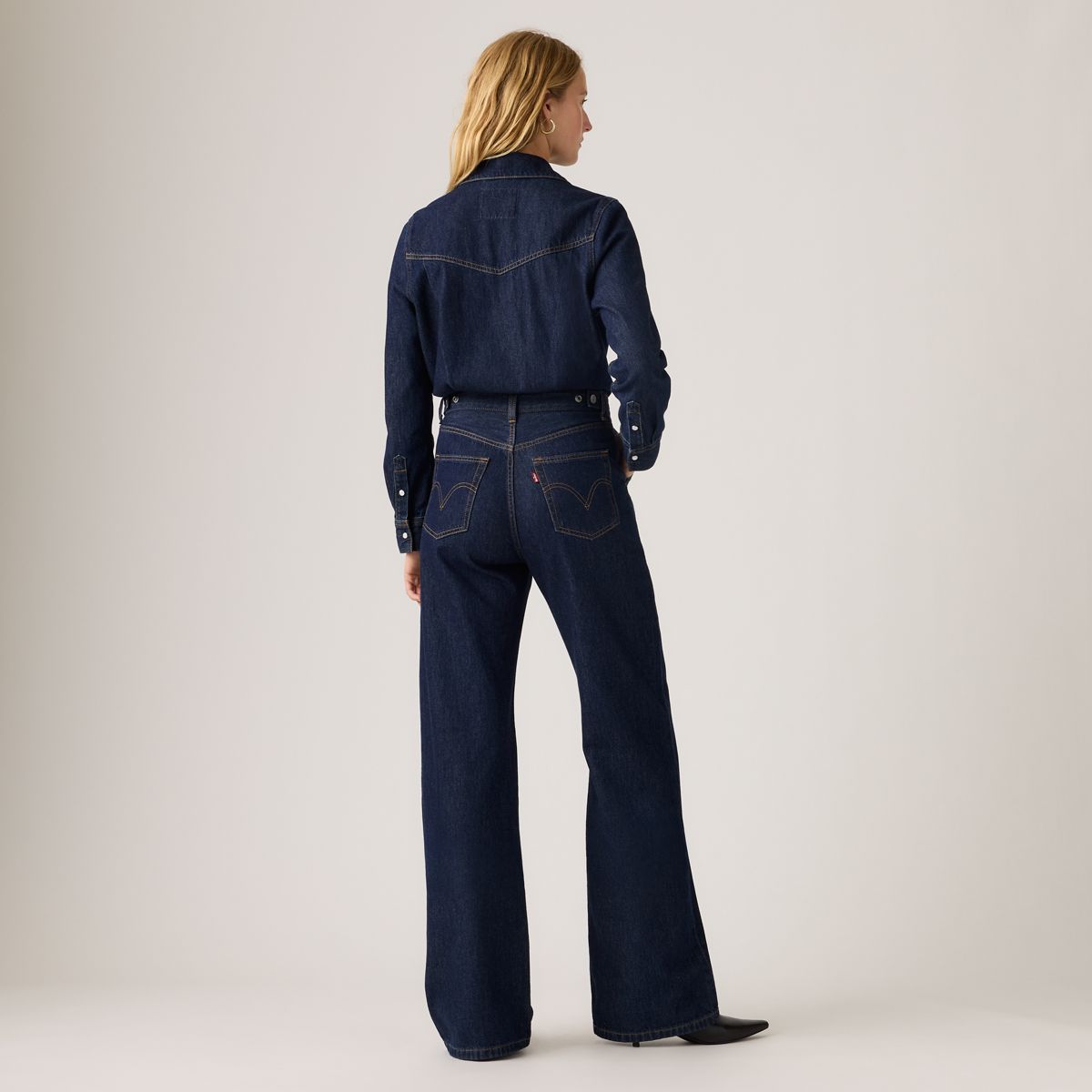 Rinoa Wide-Leg Jumpsuit — Reign Of The Rinse - Dark Wash
