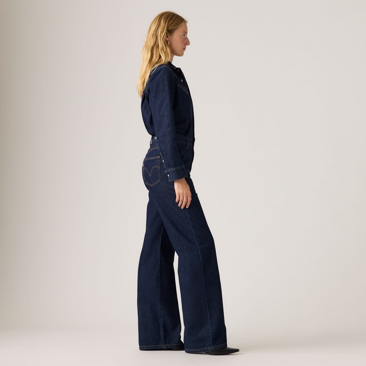 Rinoa Wide-Leg Jumpsuit — Reign Of The Rinse - Dark Wash