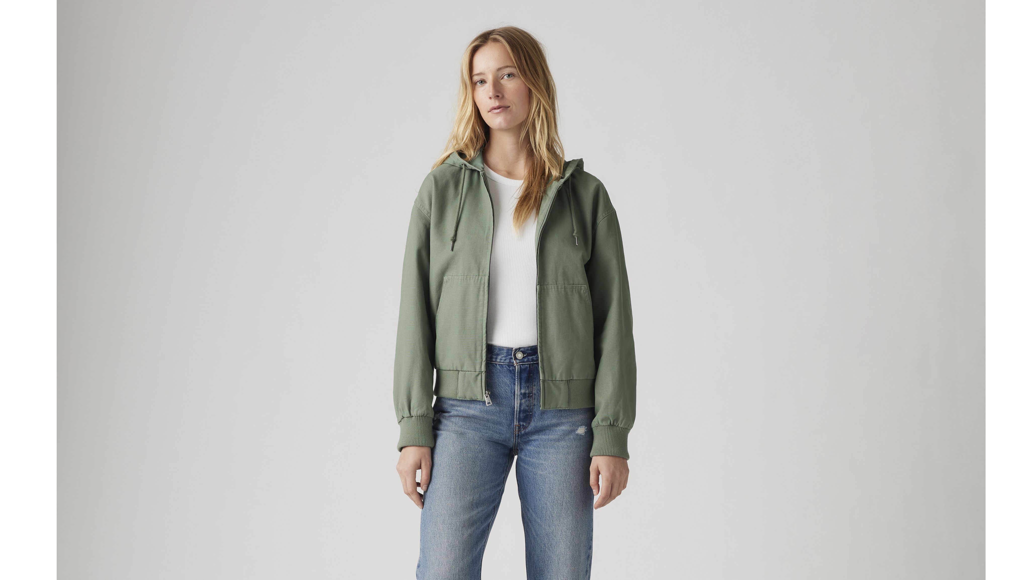 Relaxed Hooded Bomber Jacket 8