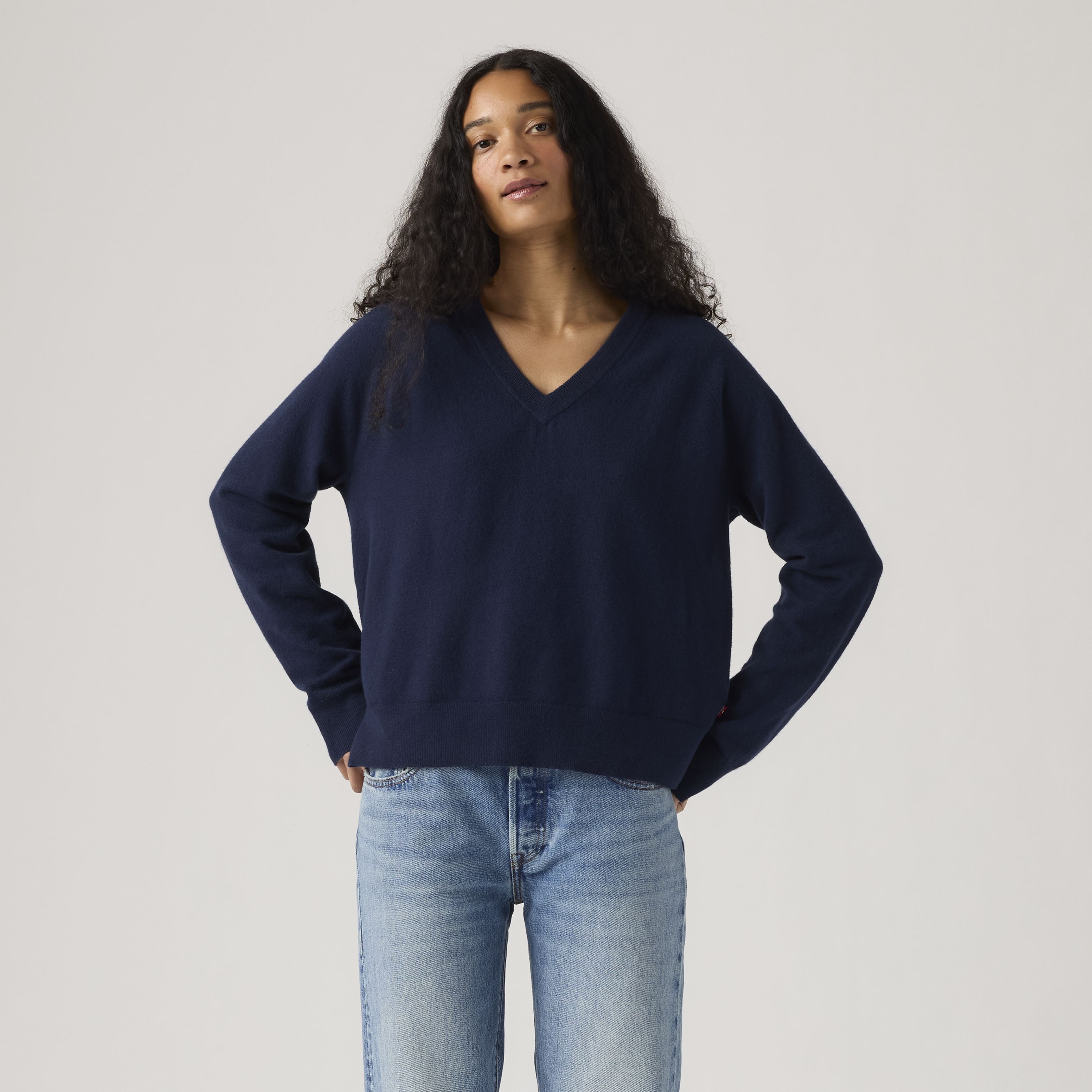 Supermiękki pulower z dekoltem w serek 2