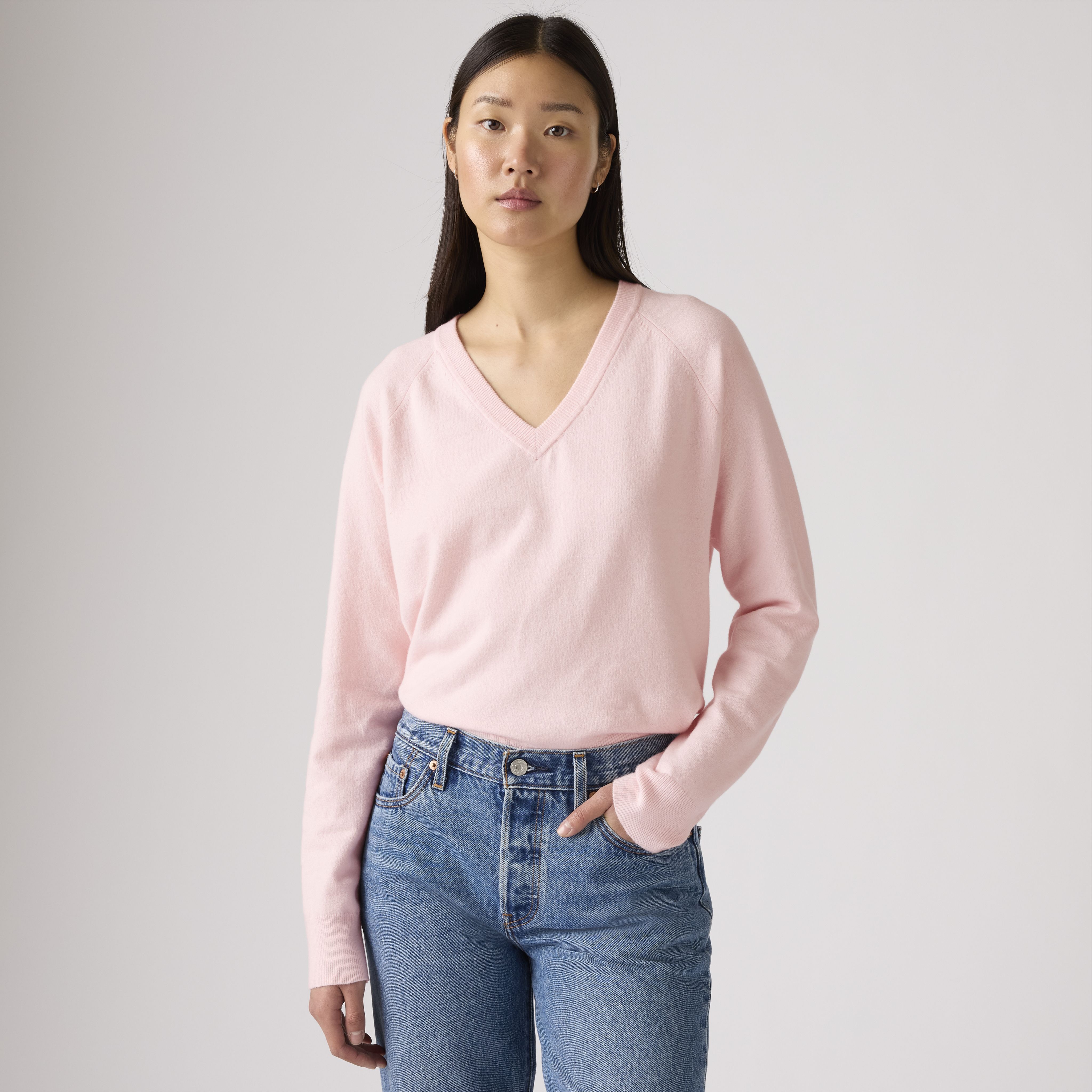 Supersoft V-Neck Pullover Sweater 1